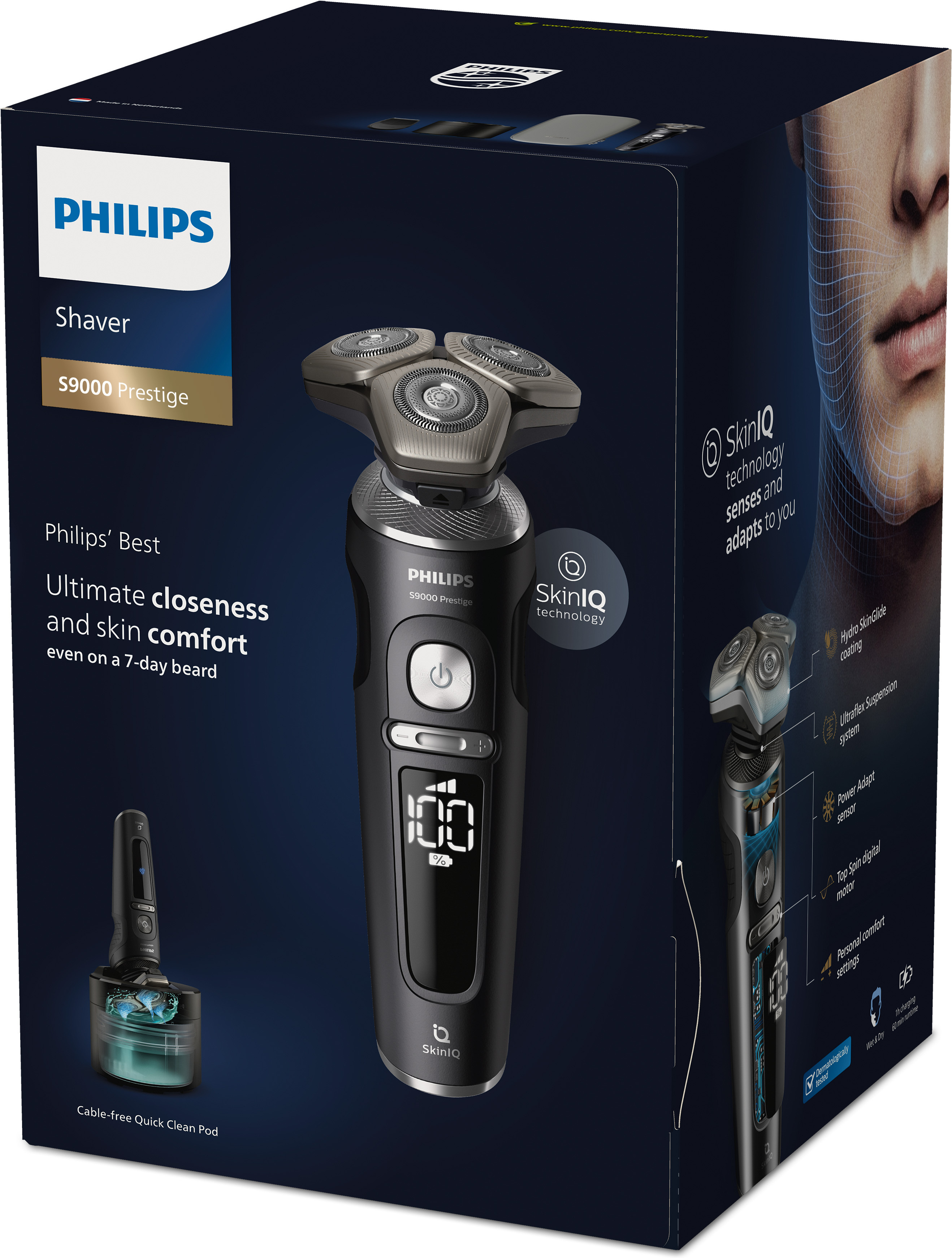 Philips Shaver Series 7000 S7882/55 -parranajokone puhdistusasemalla