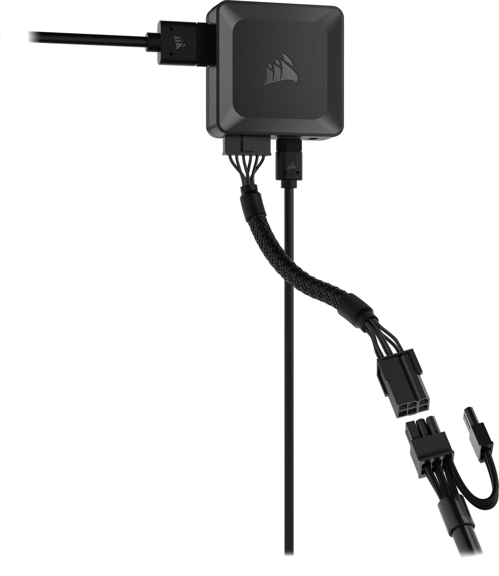 Corsair iCUE LINK QX120 RGB PWM -tuuletin, 120 mm, valkoinen, 3 kpl Starter Kit