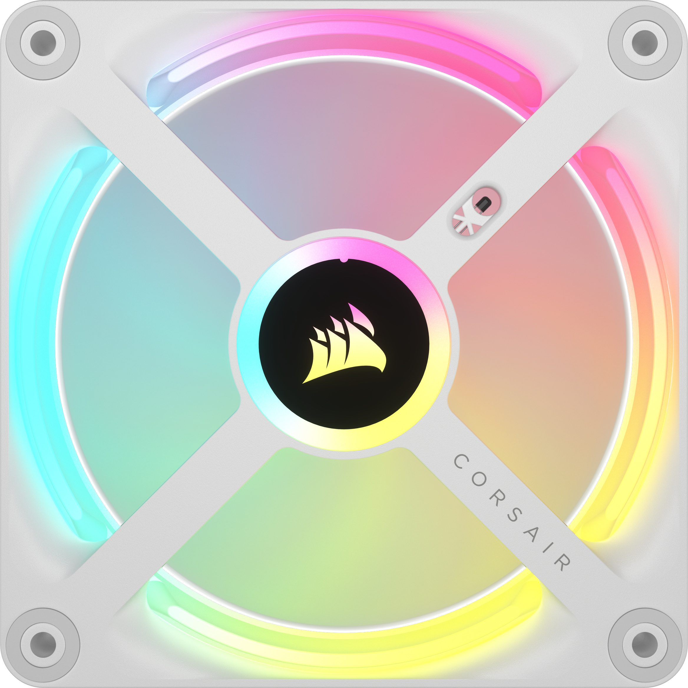 Corsair iCUE LINK QX120 RGB PWM -tuuletin, 120 mm, valkoinen, 1 kpl Expansion Kit