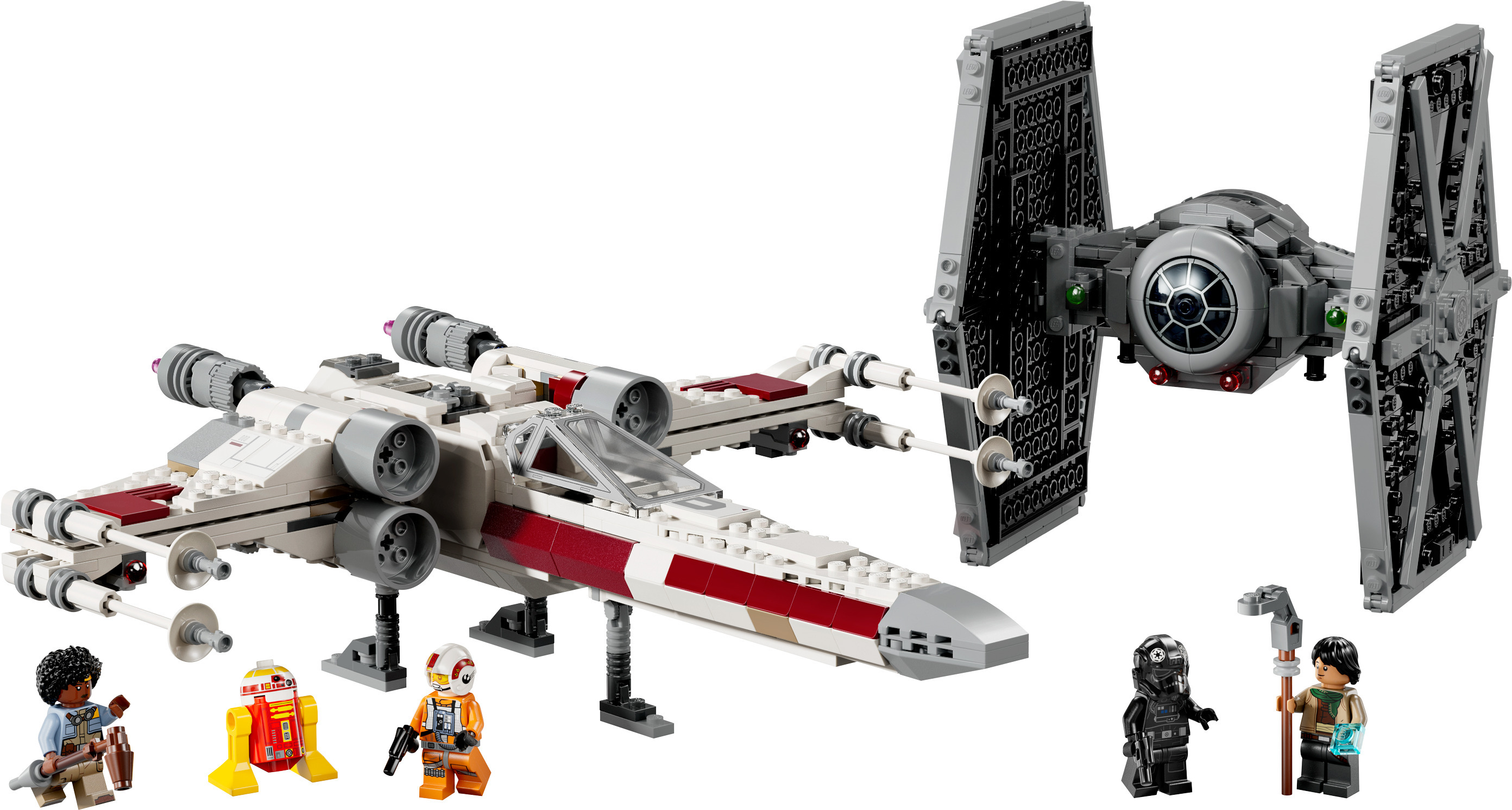 LEGO Star Wars 75393 - TIE-hävittäjä ja X-Wing – yhdistelmämalli