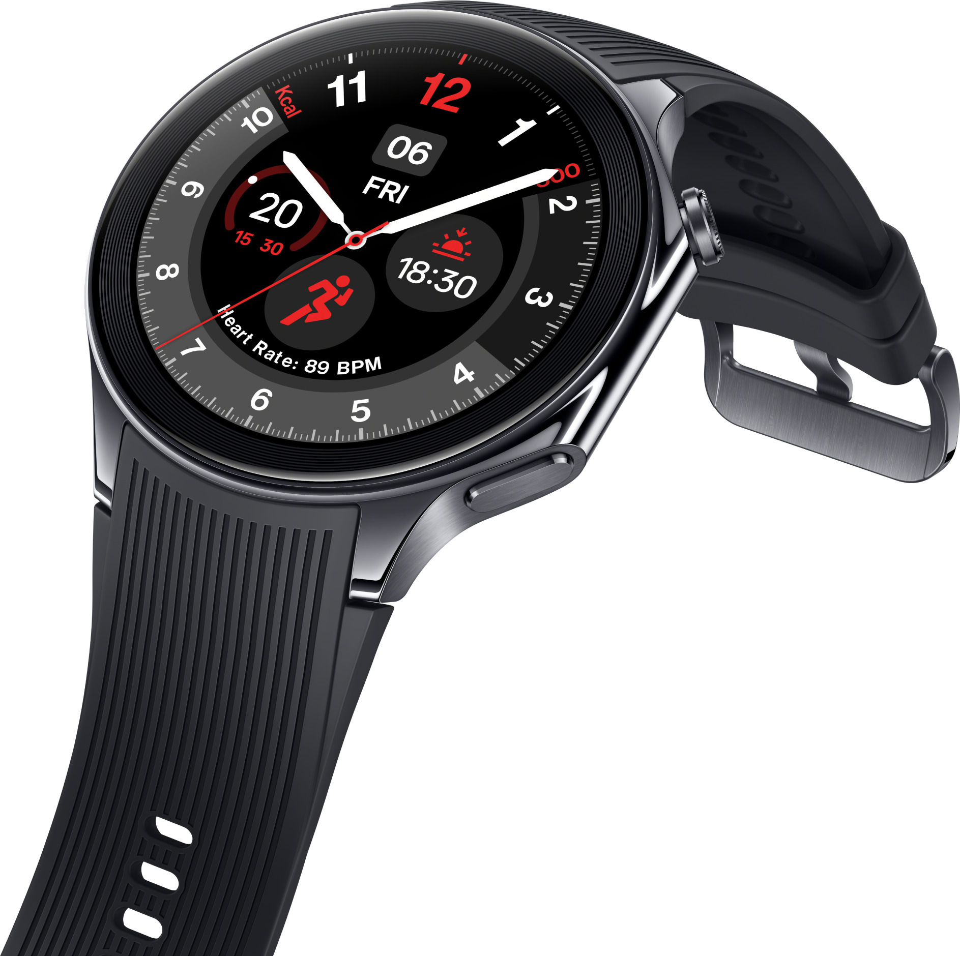 OnePlus Watch 2  -älykello, 47 mm, Black Steel
