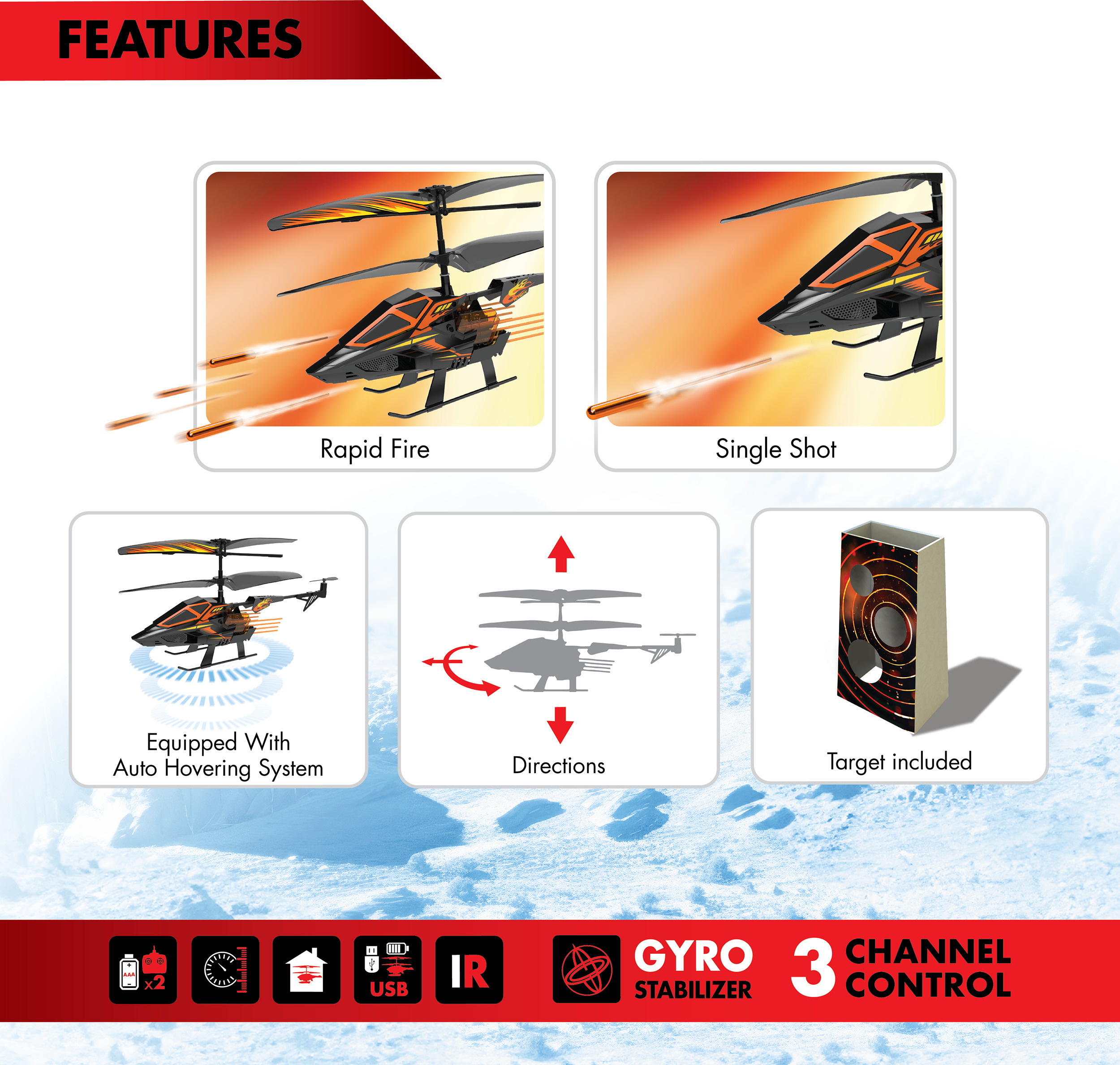 Flybotic Hover Blast - kauko-ohjattava helikopteri