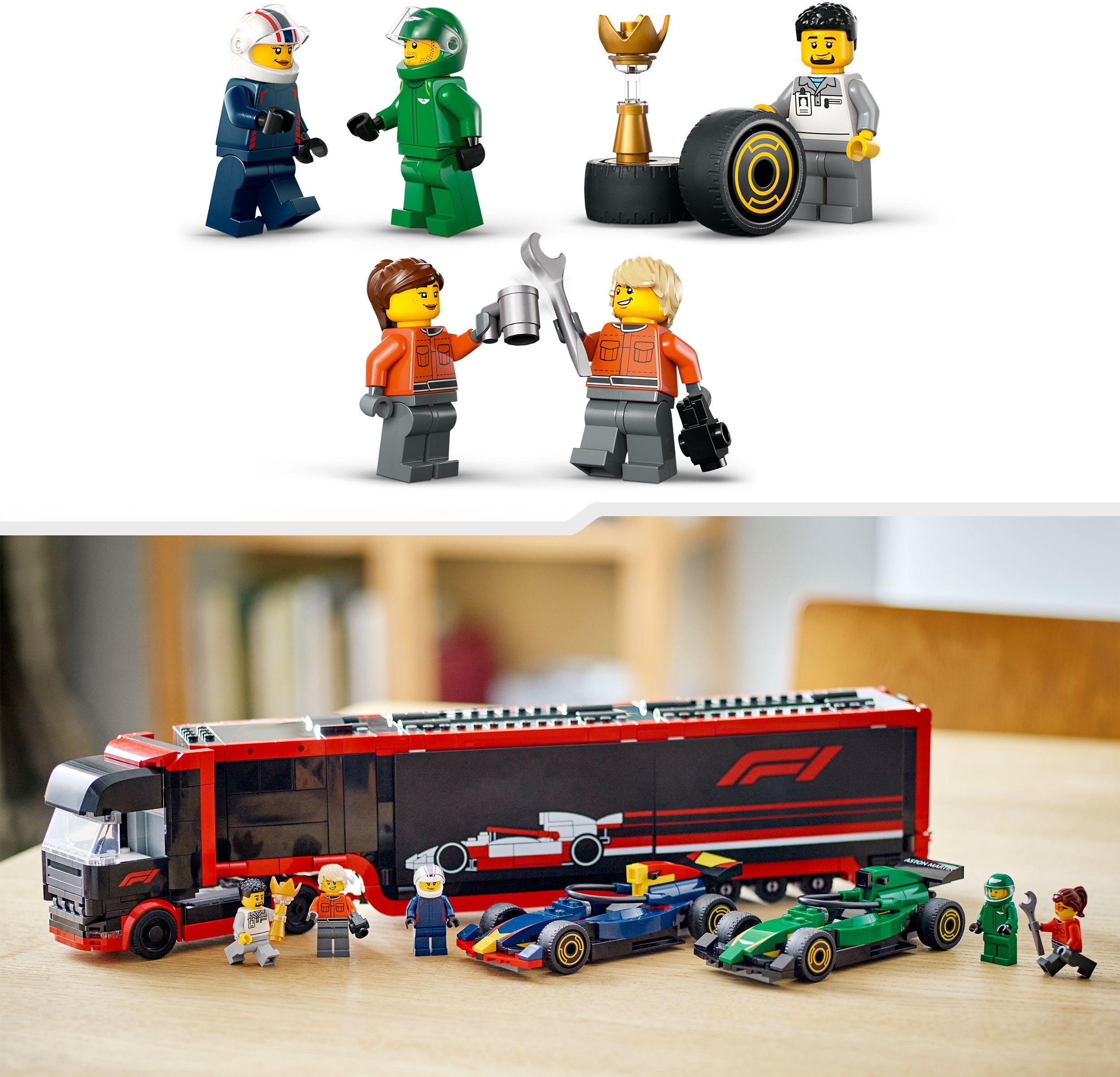 LEGO City 60445 – F1-rekka ja F1-autot RB20 ja AMR24