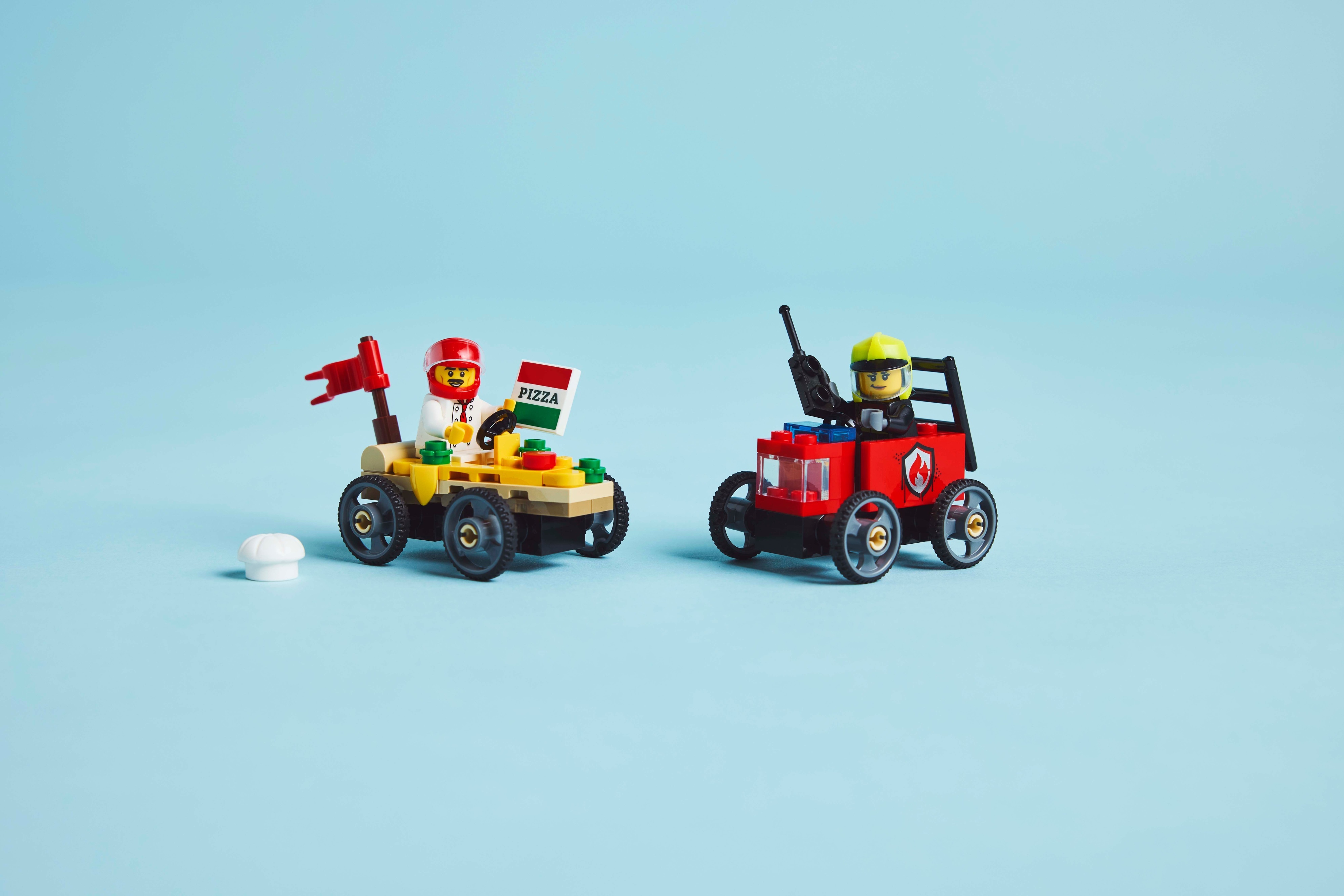 LEGO City 60458 – Pizza-auto vastaan paloauto – kilpa-autopakkaus