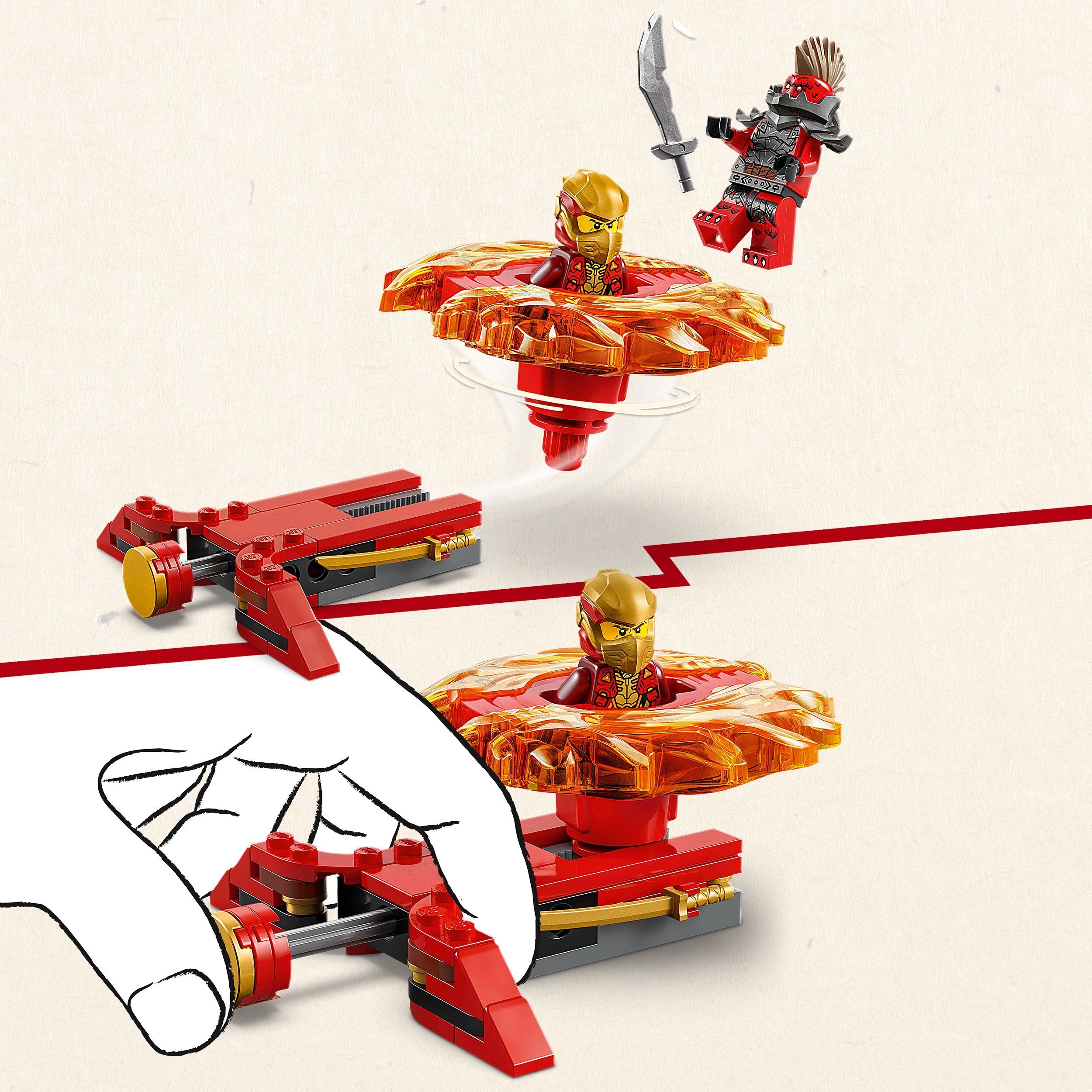 LEGO Ninjago 71823 – Kain Spinjitzu-lohikäärmespinneri