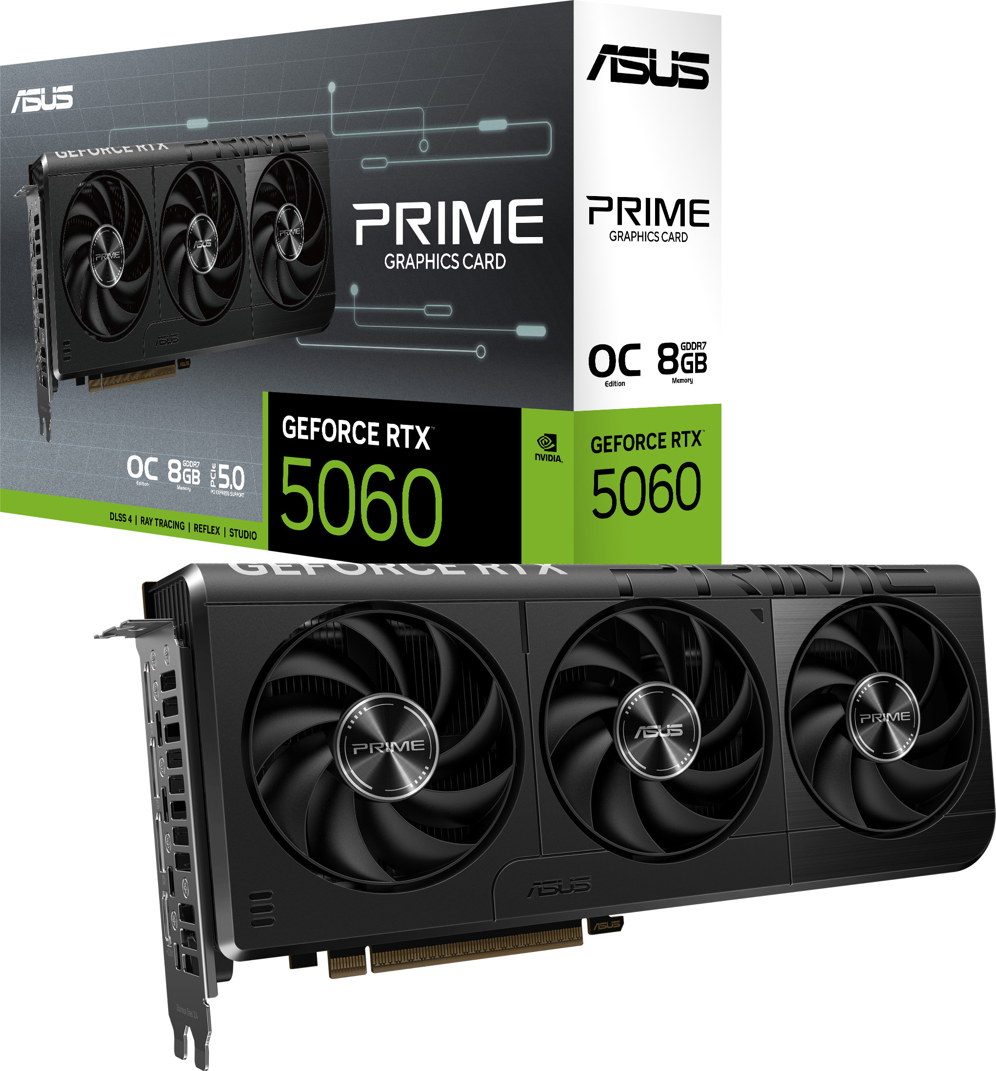 ASUS DUAL GeForce RTX 5060 8 Gt GDDR7 OC Edition näytönohjain