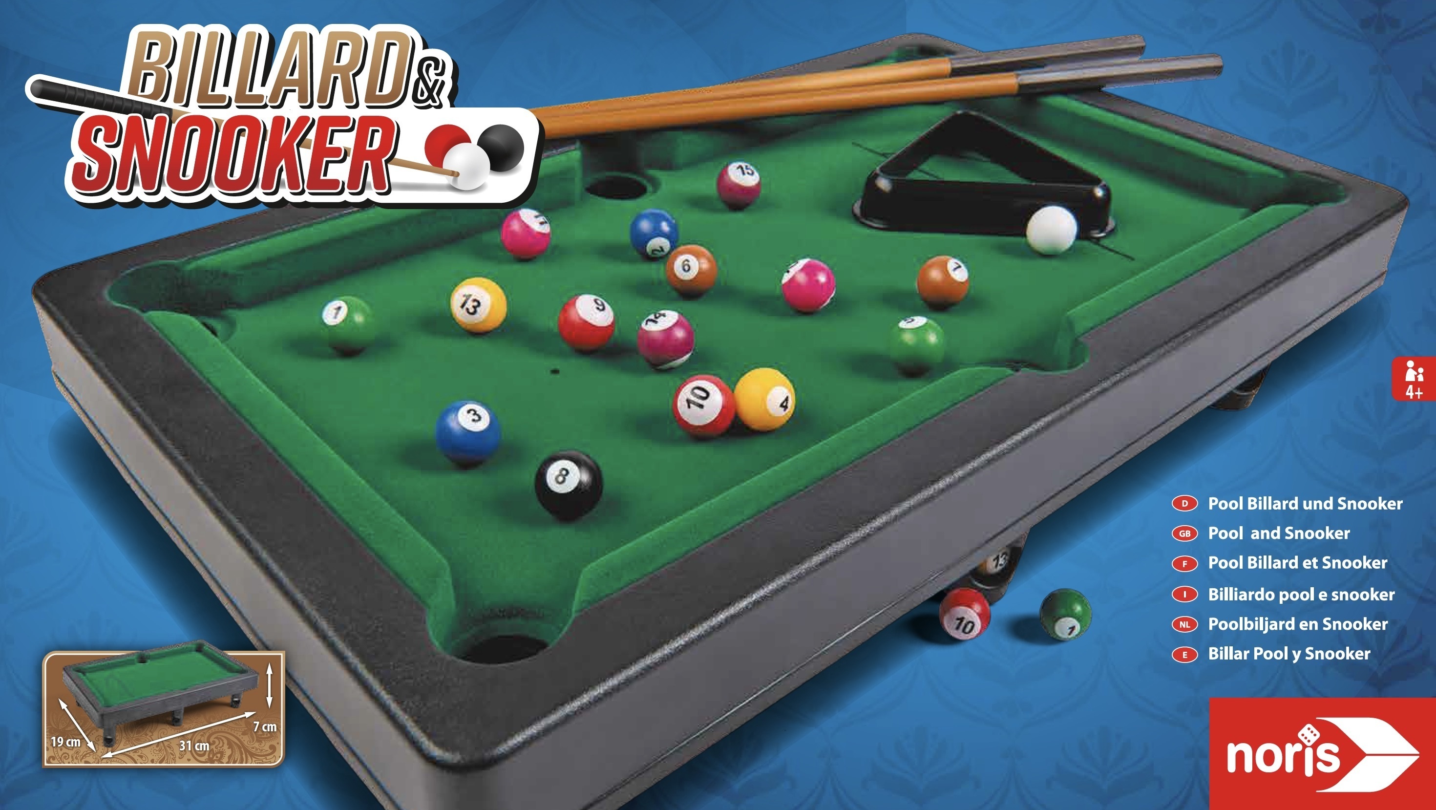 Noris Pool Billard & Snooker -minibiljardi