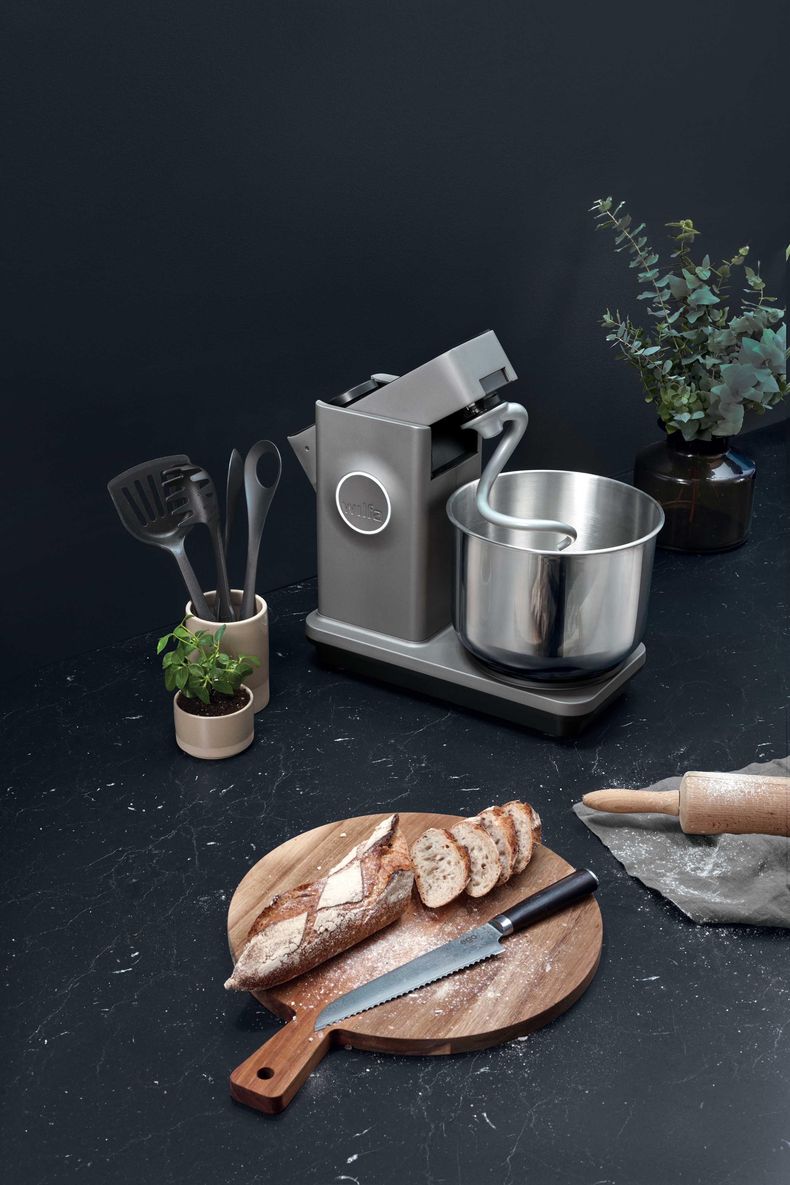 Wilfa KM1GY-70 Probaker -yleiskone Titanium, harmaa