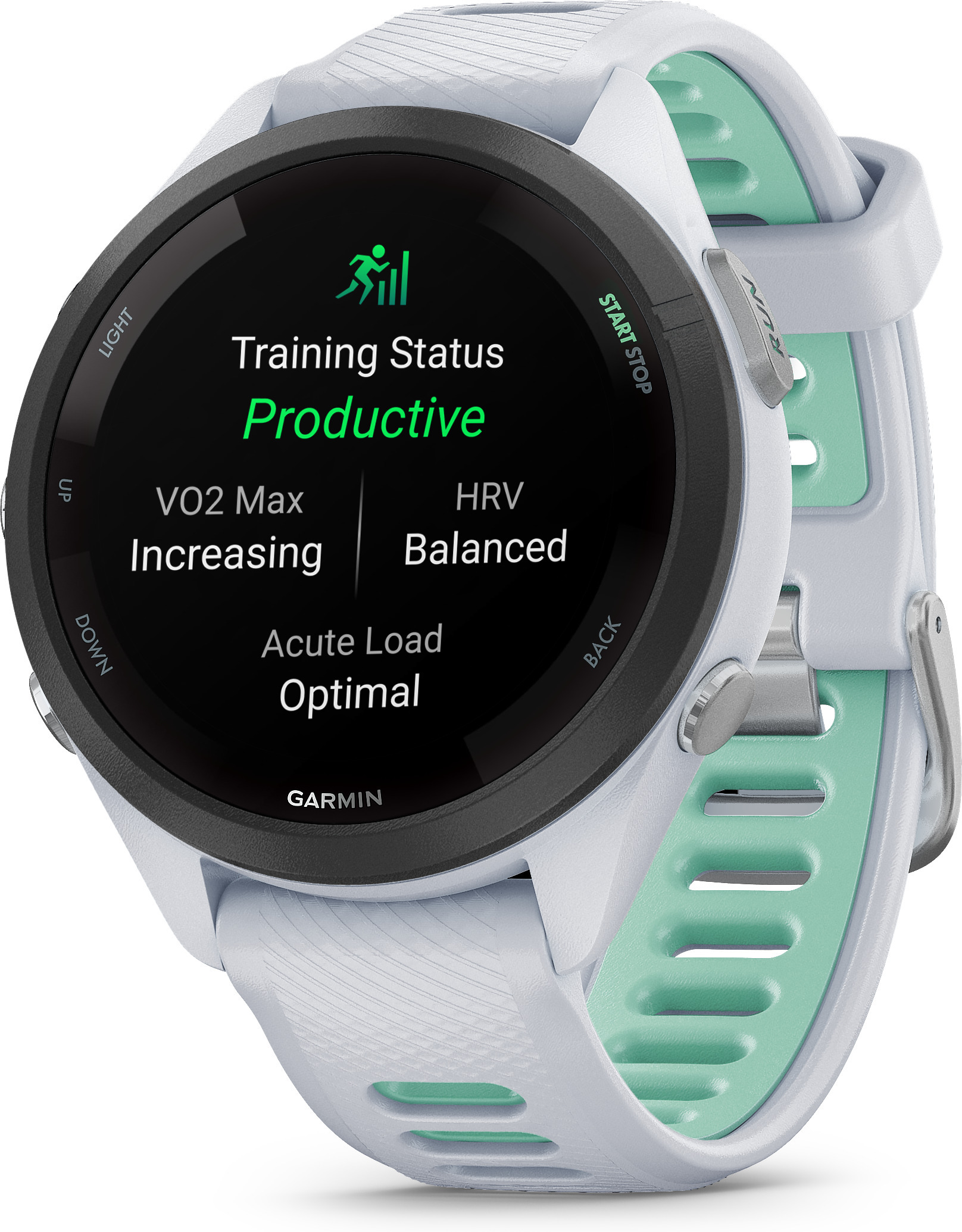 Garmin Forerunner 265S -urheilukello, valkoinen / vihreä