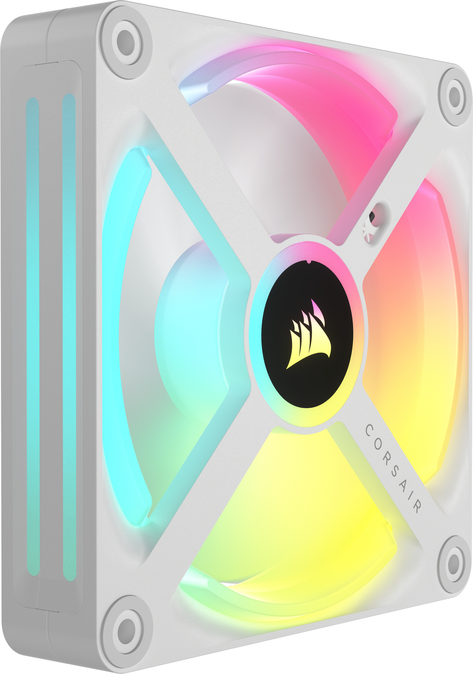Corsair iCUE LINK QX120 RGB PWM -tuuletin, 120 mm, valkoinen, 3 kpl Starter Kit