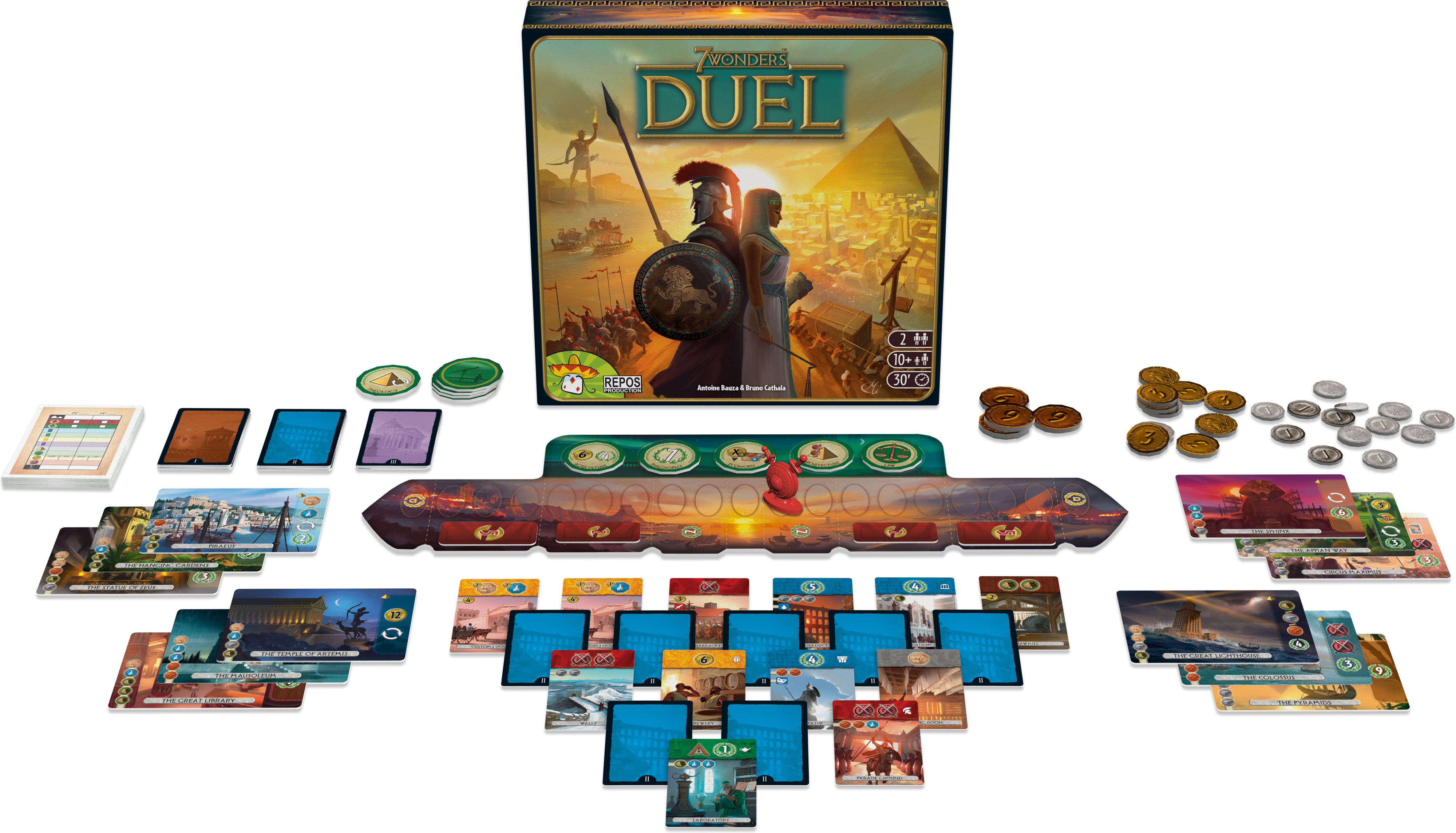 7 Wonders Duel - strategiapeli