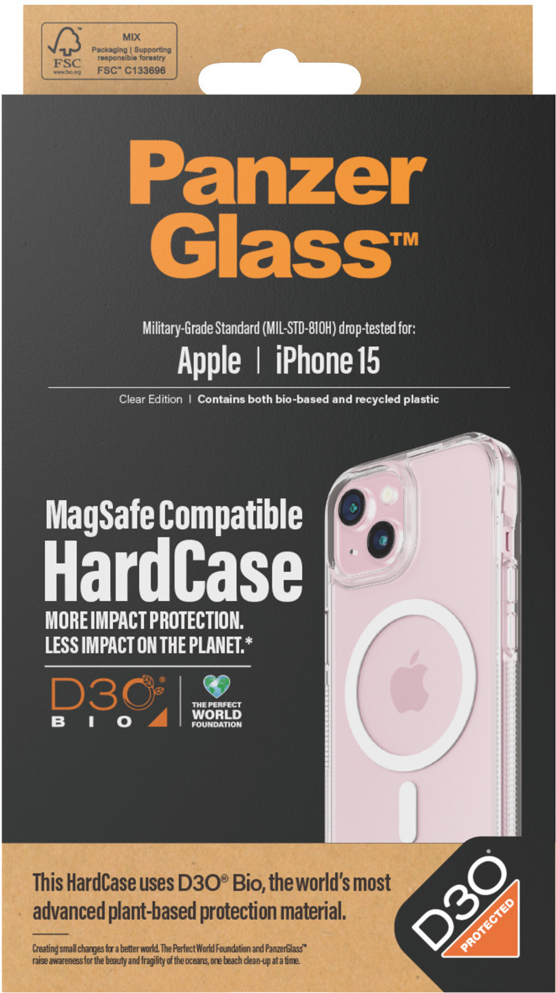 PanzerGlass HardCase with D3O -suojakotelo, iPhone 15 Pro Max