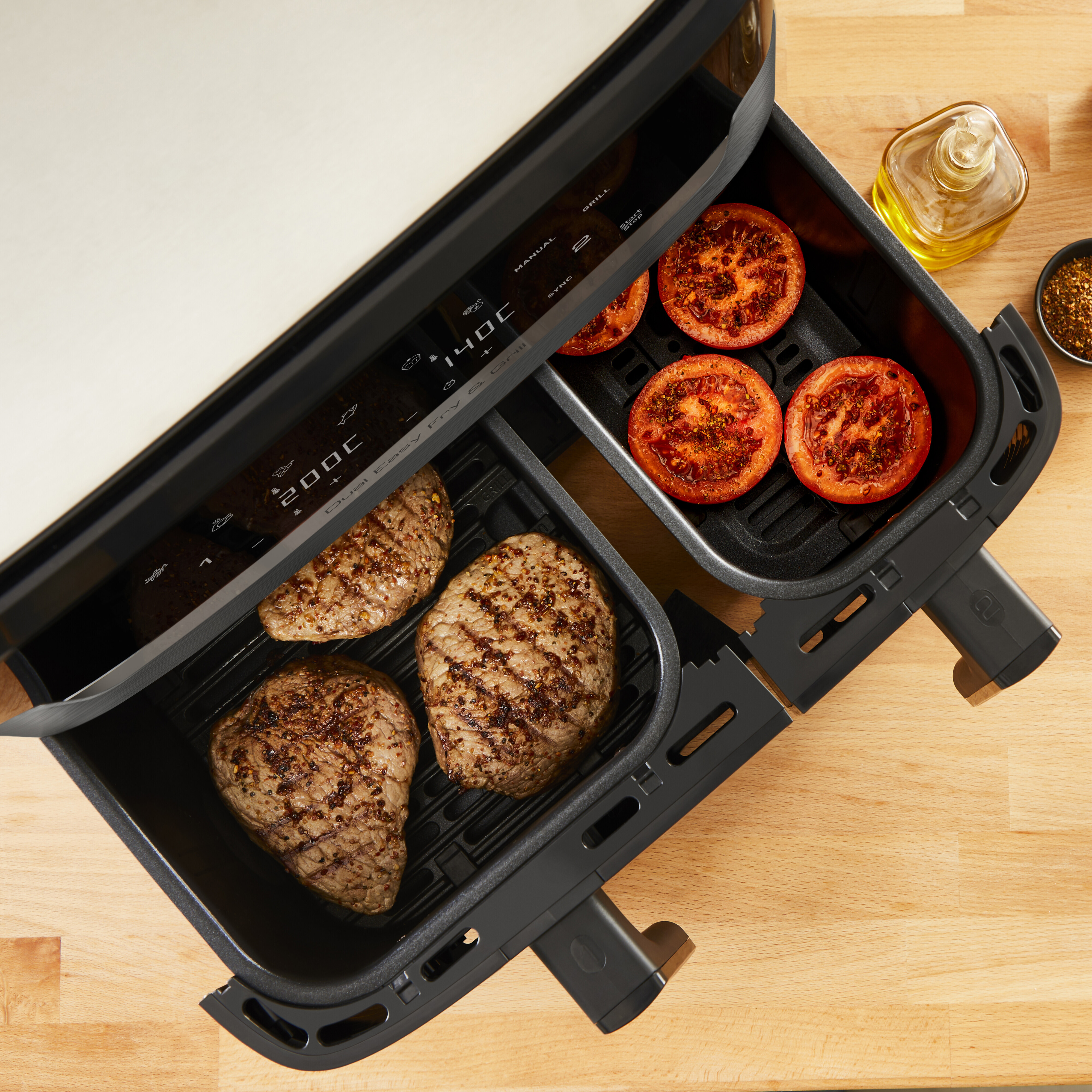 OBH Nordica Dual Easy Fry & Grill -airfryer, 8,3 l