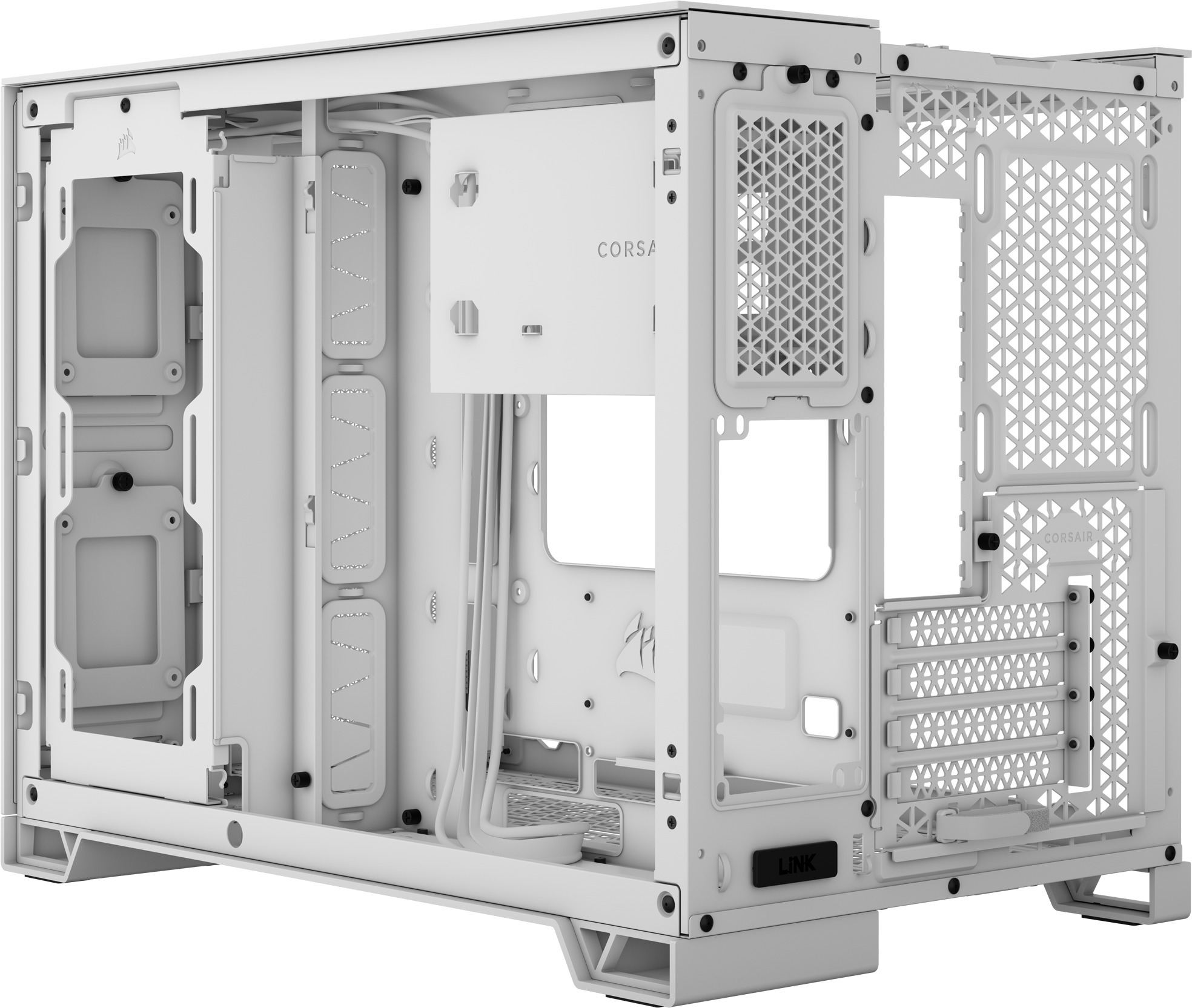 Corsair 2500D Airflow Micro-ATX-kotelo ikkunalla, valkoinen