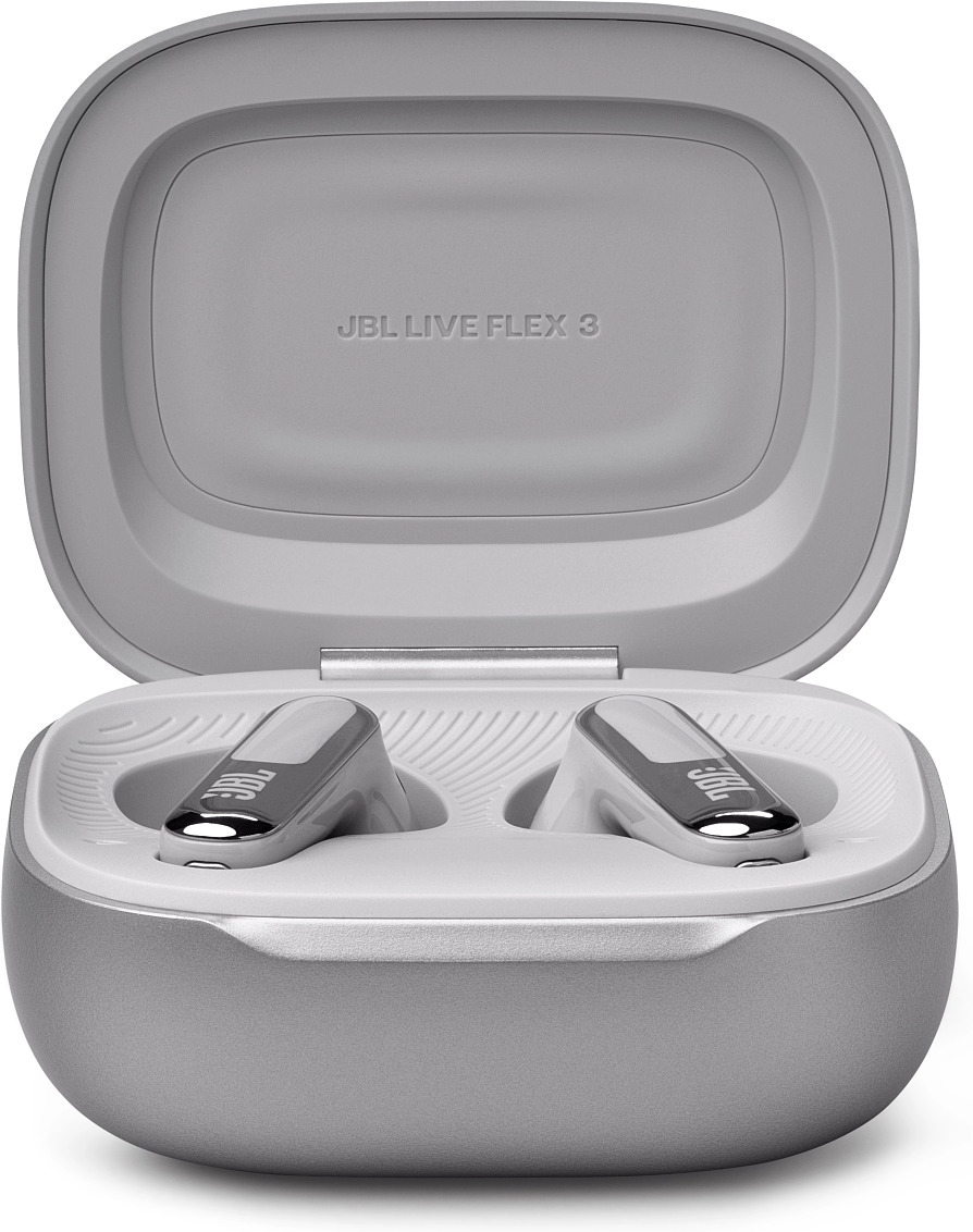 JBL Live Flex 3 vastamelunappikuulokkeet, hopea