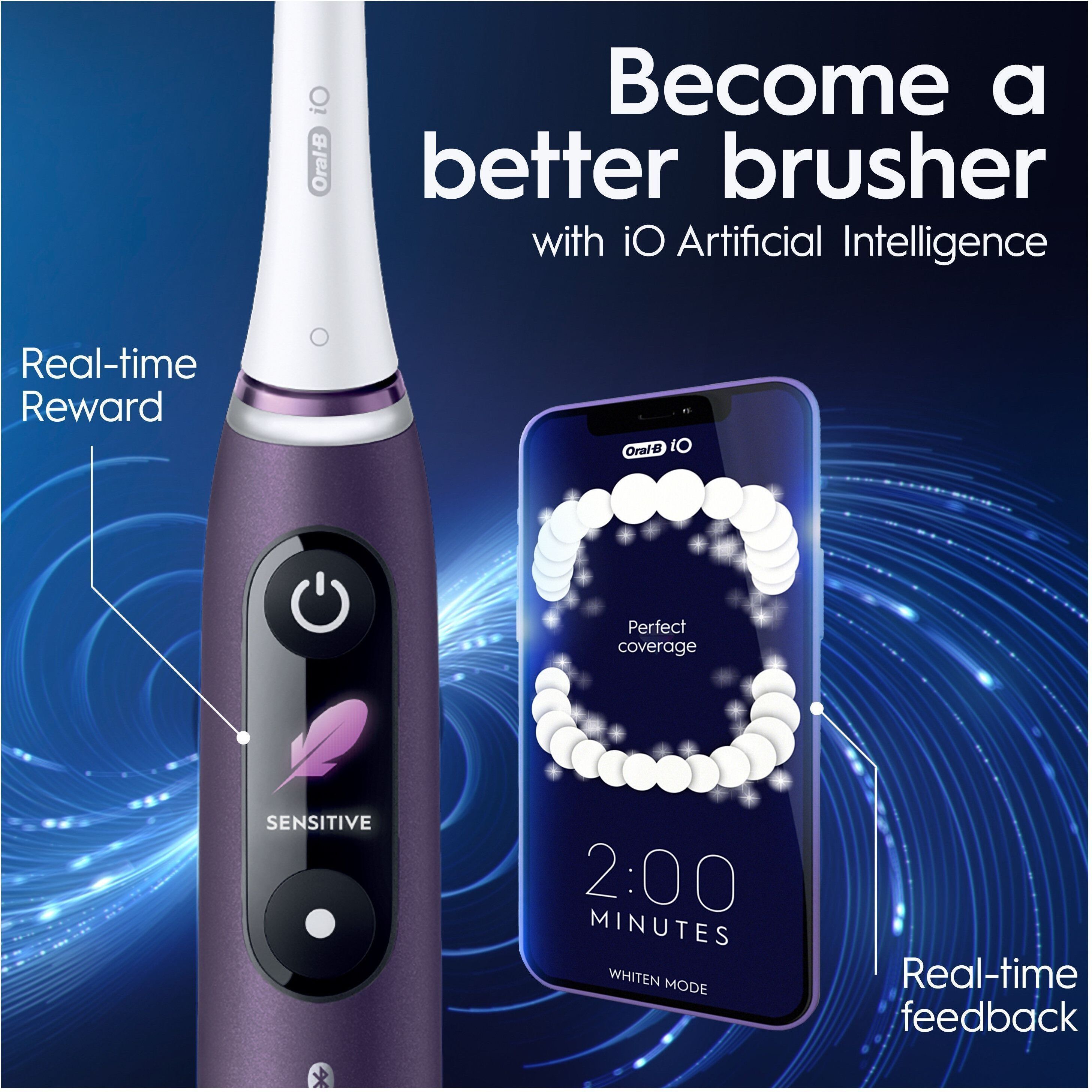 Oral-B iO Series 8s sähköhammasharja, violetti