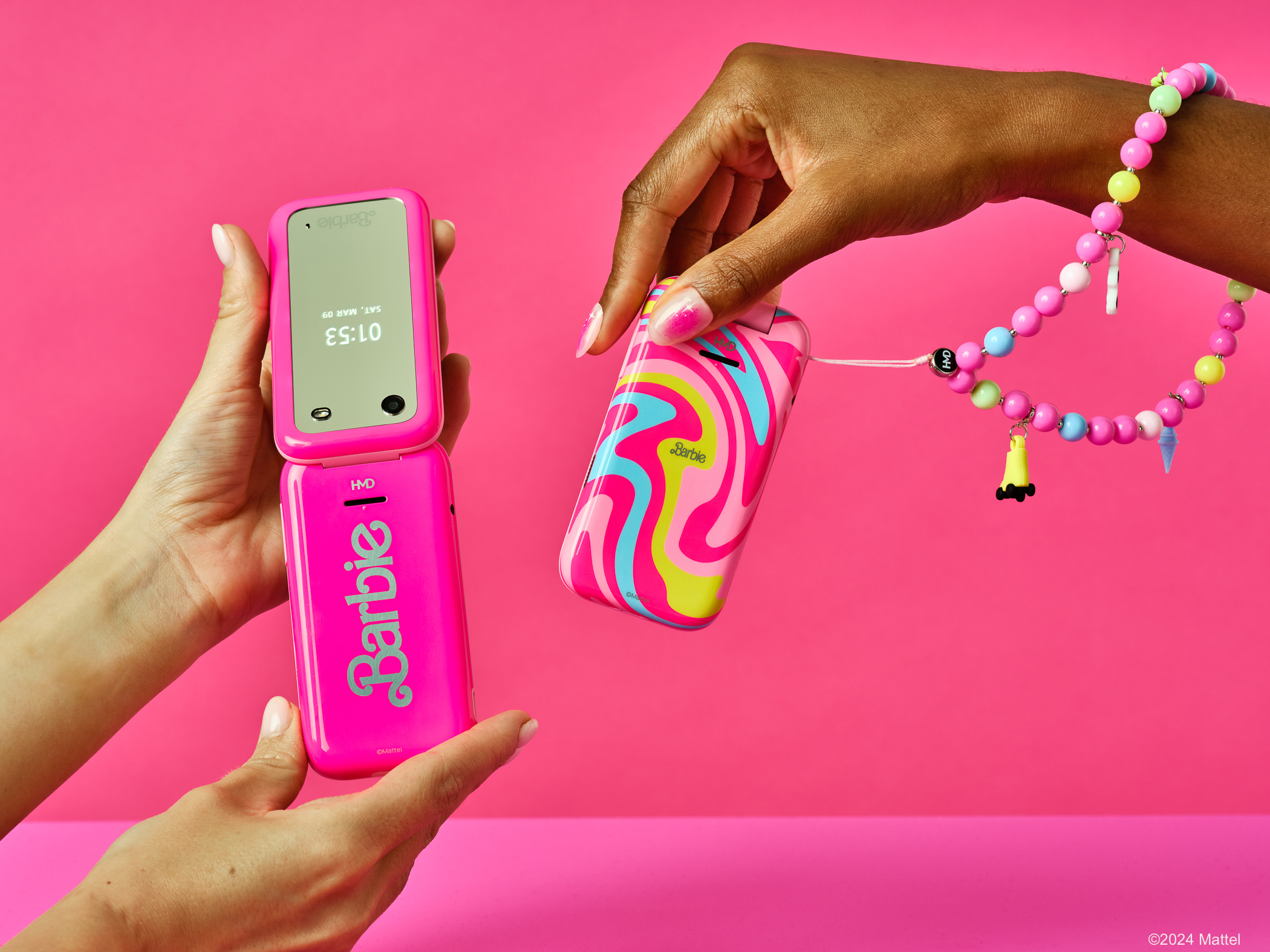 HMD Barbie Phone -peruspuhelin Dual-SIM, pinkki