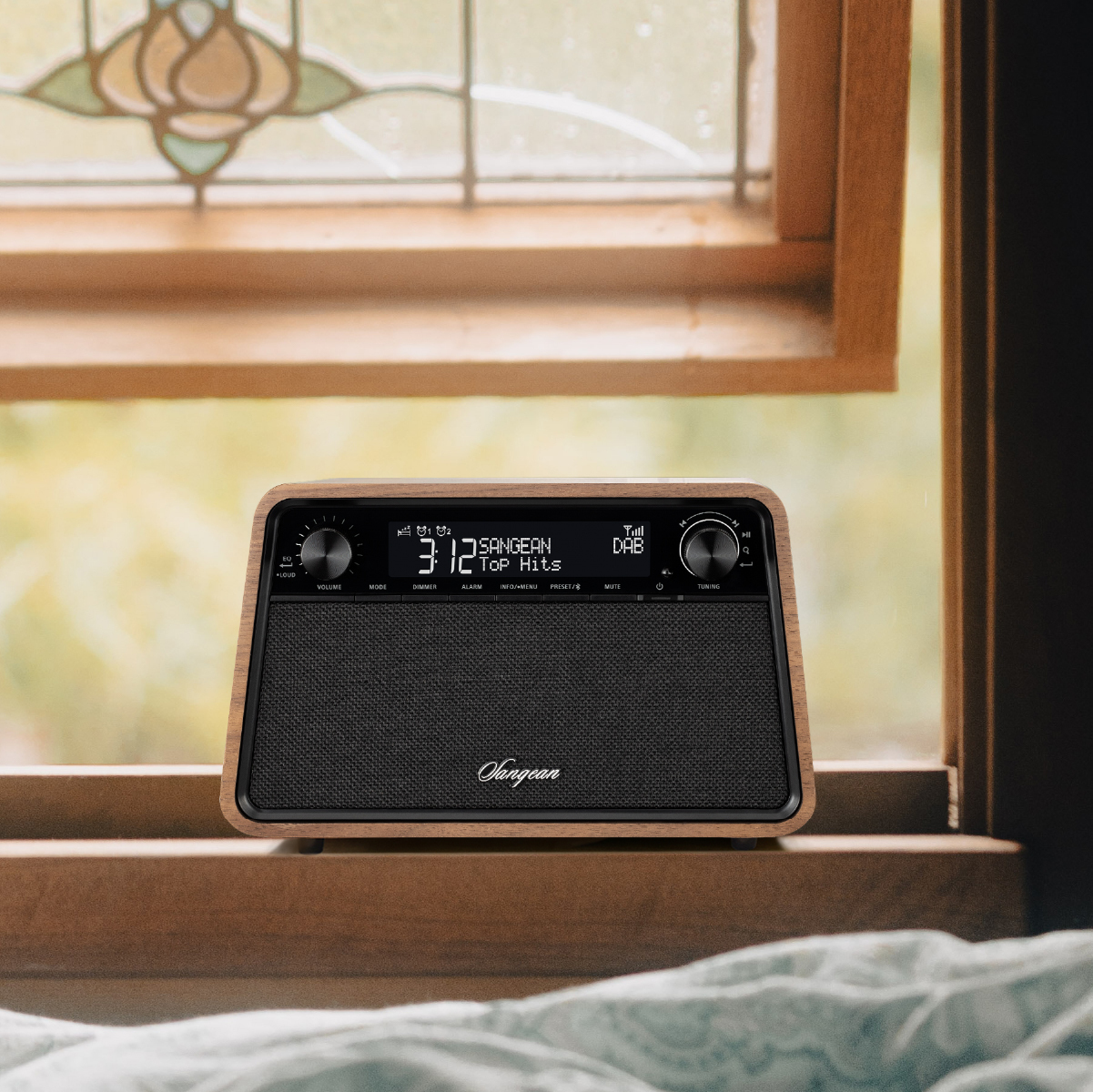 Sangean WR-101 pöytäradio, Bluetooth, vaalea tammi