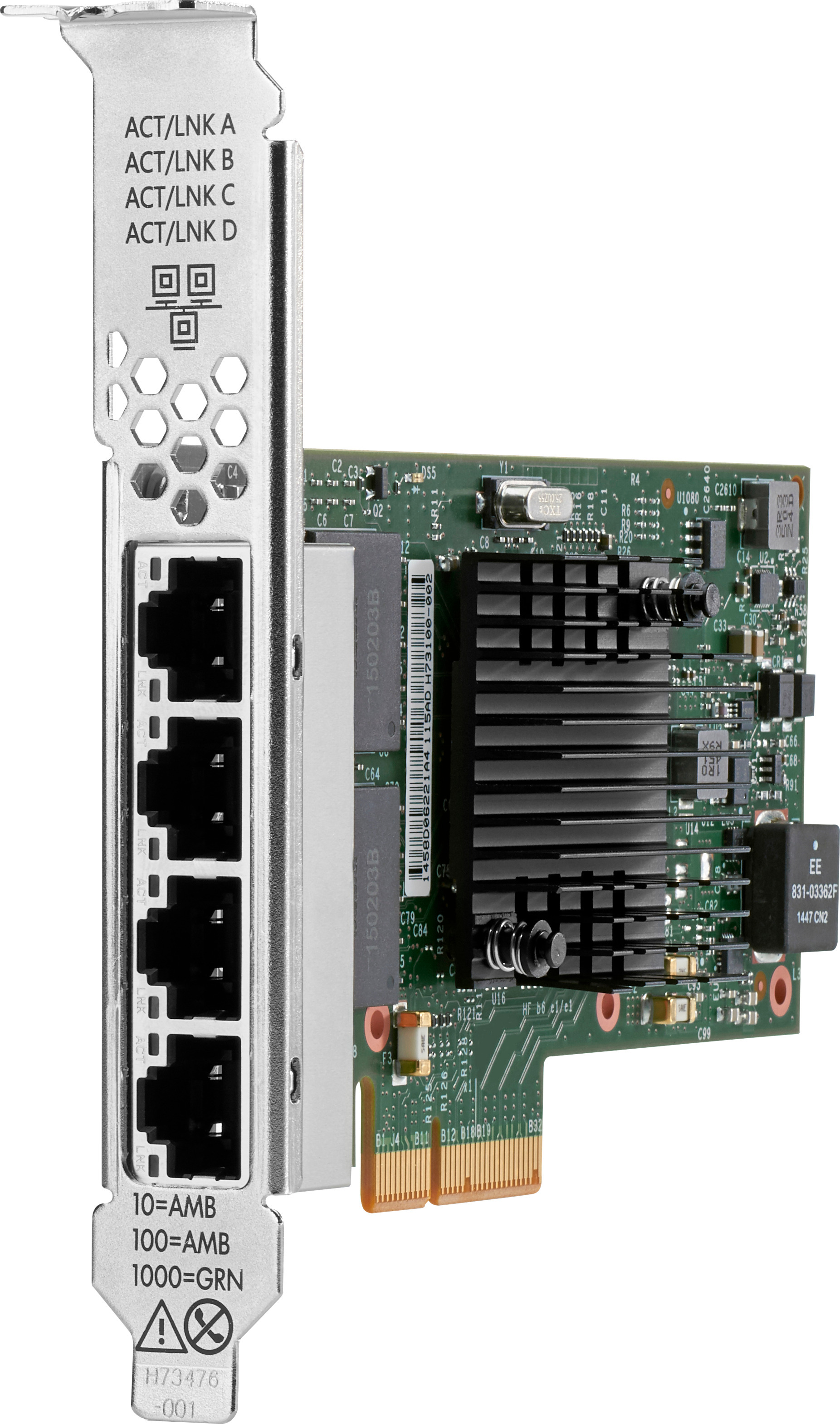HPE 1Gb 4port BASET I350T4 palvelinadapteri