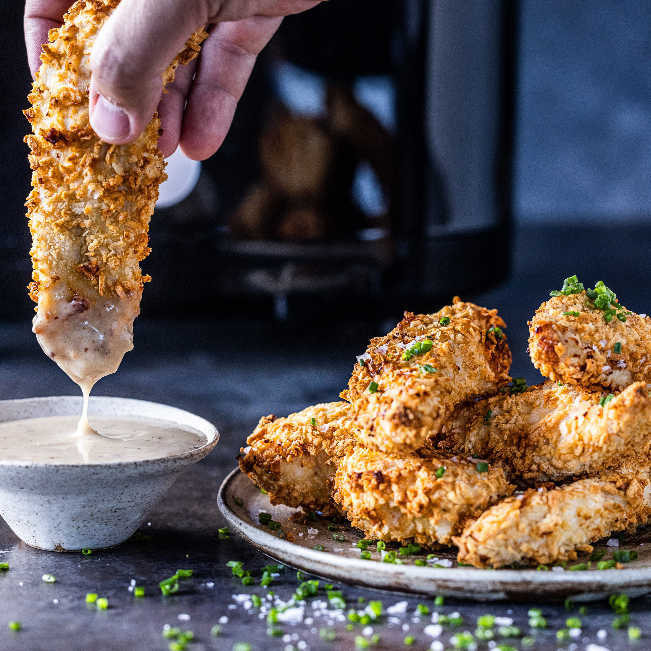 OBH Nordica Easy Fry & Grill Steam+ 3-in-1 -airfryer höyrytys- ja grillitoiminnolla, musta