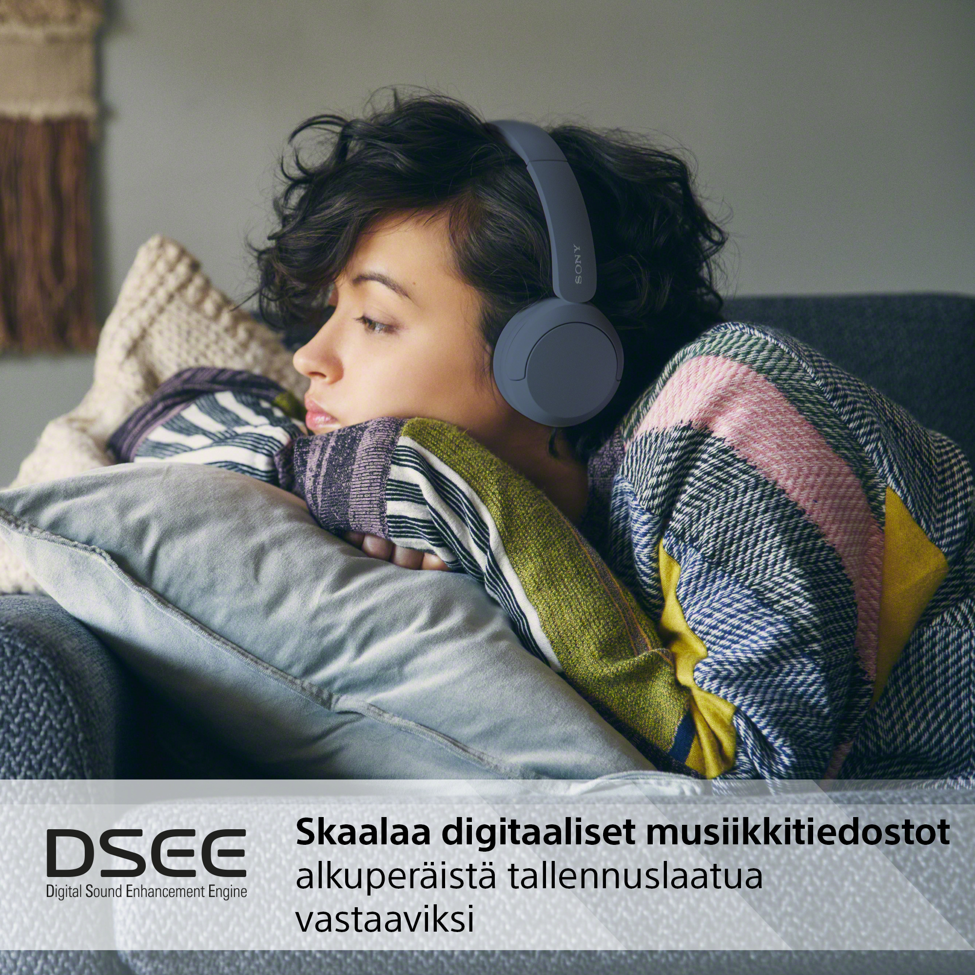 Sony WH-CH520 -langattomat sankakuulokkeet, sininen