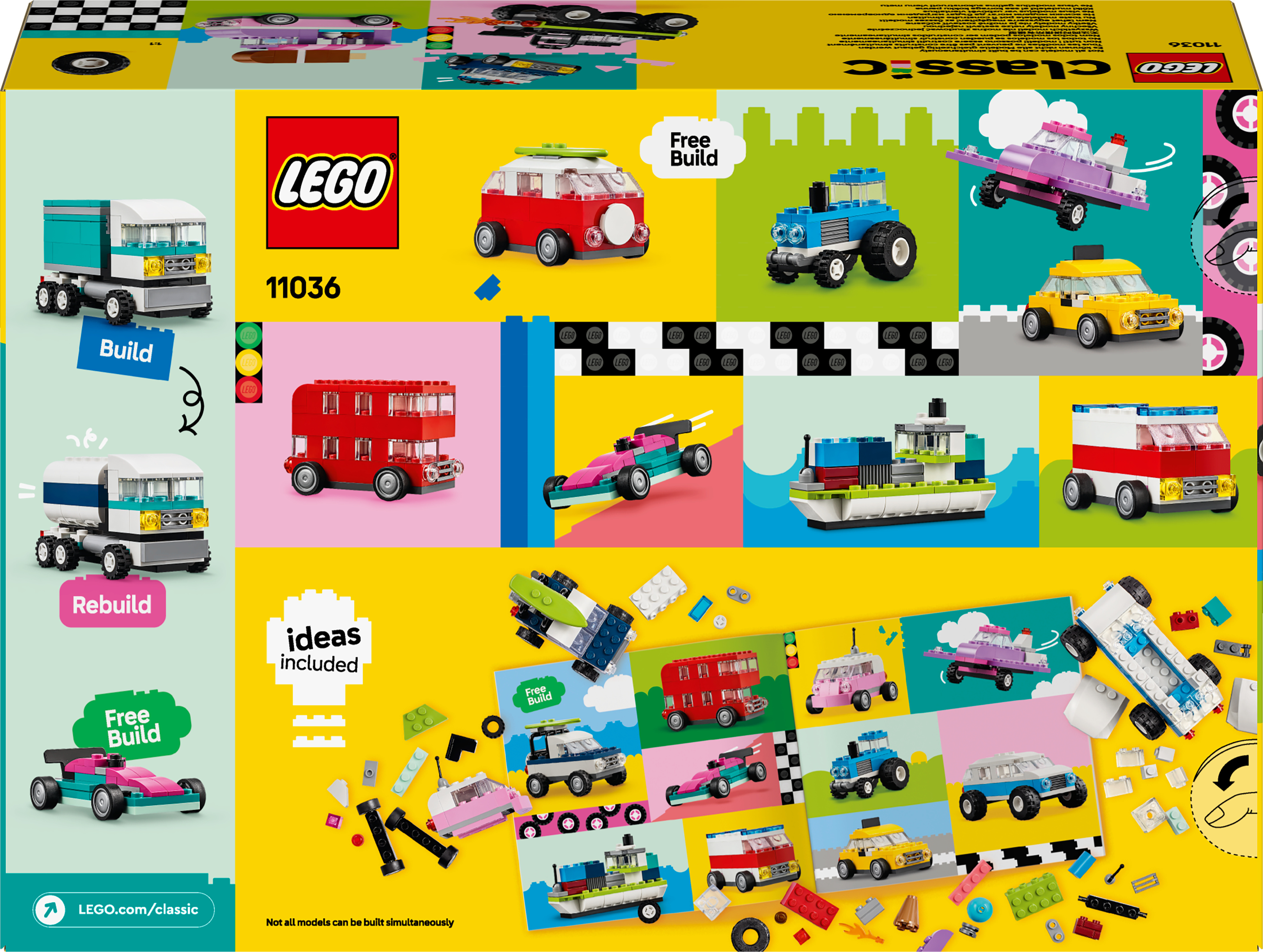 LEGO Classic 11036  - Luovat ajoneuvot