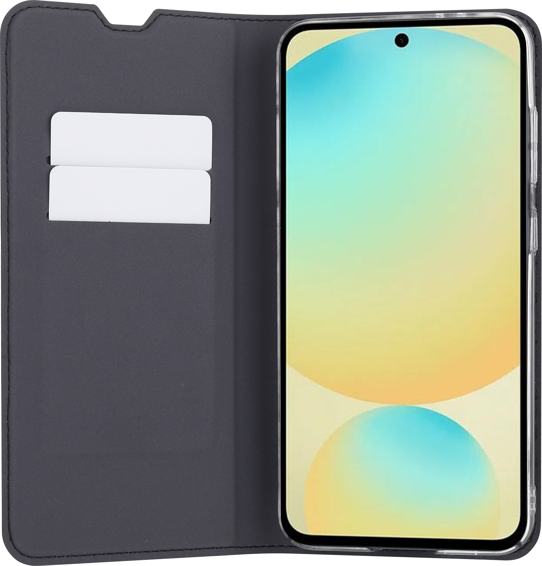 FoneKit BookCase -suojakotelo, Samsung Galaxy S24 FE, musta