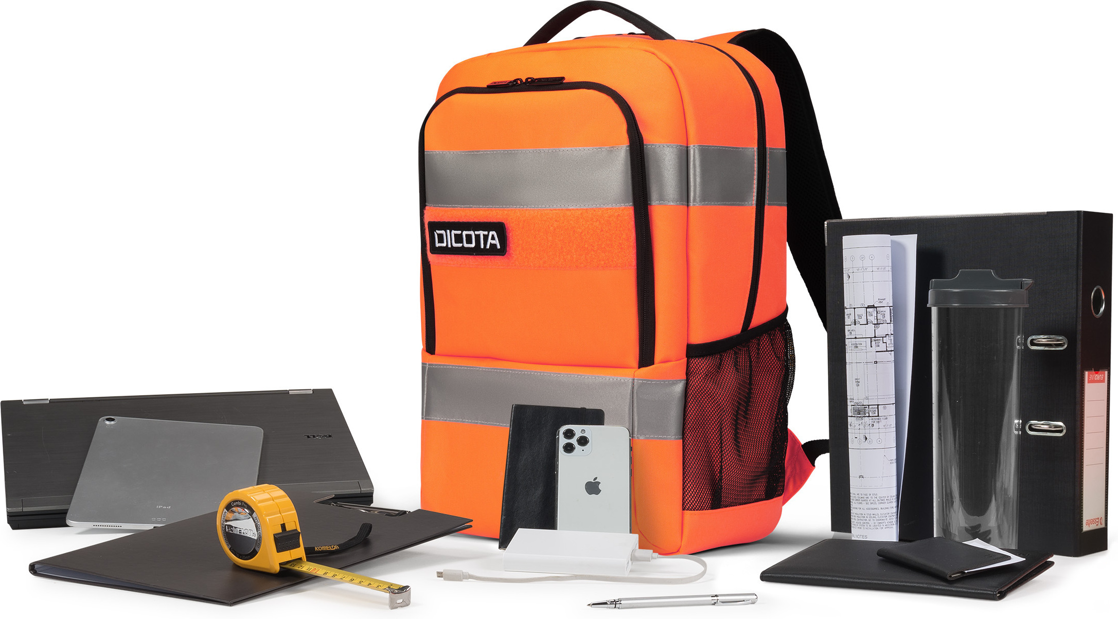 Dicota HI-VIS Base 24L -reppu, oranssi