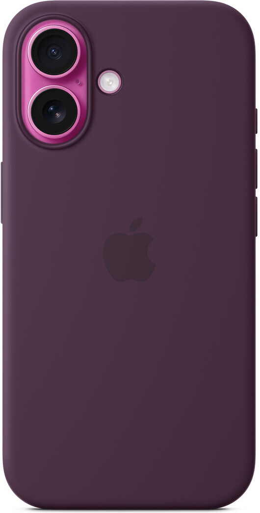 Apple iPhone 16 silikonikuori MagSafella, luumu