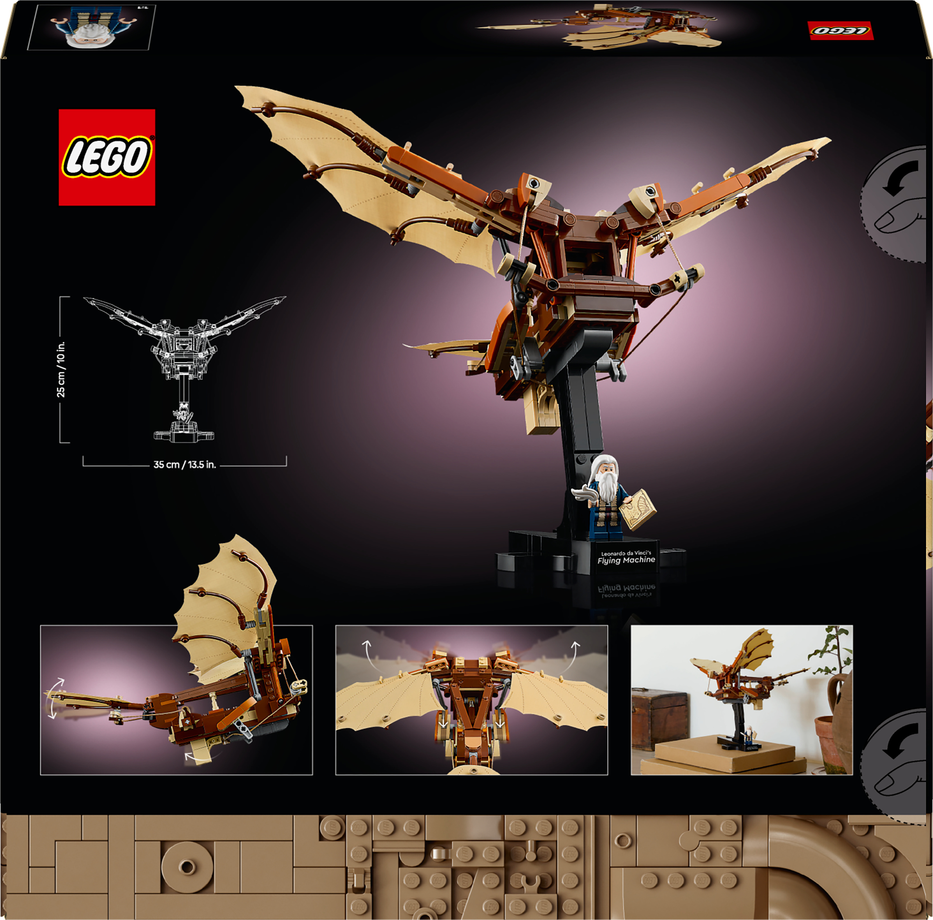 LEGO Icons 10363 – Leonardo da Vincin lentävä kone