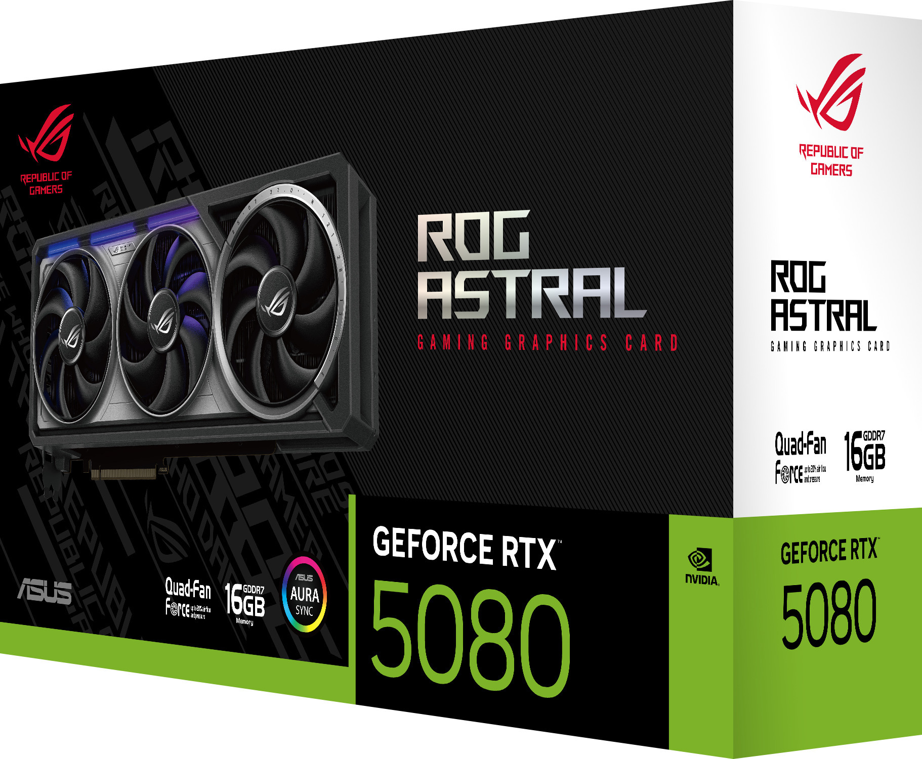 Asus ROG Astral GeForce RTX 5080 16 Gt GDDR7 OC Edition näytönohjain