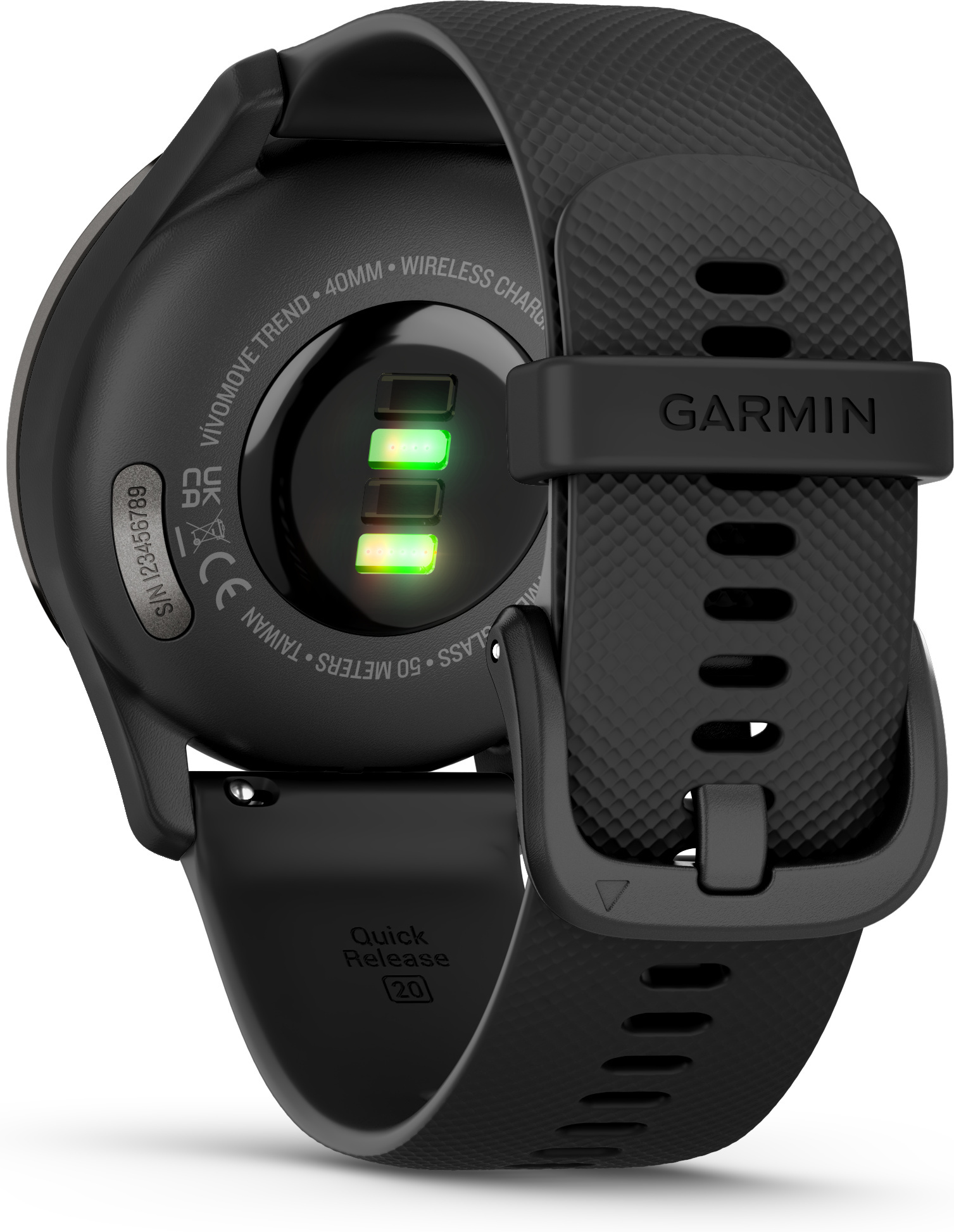 Garmin Vivomove Trend -hybridiälykello, musta
