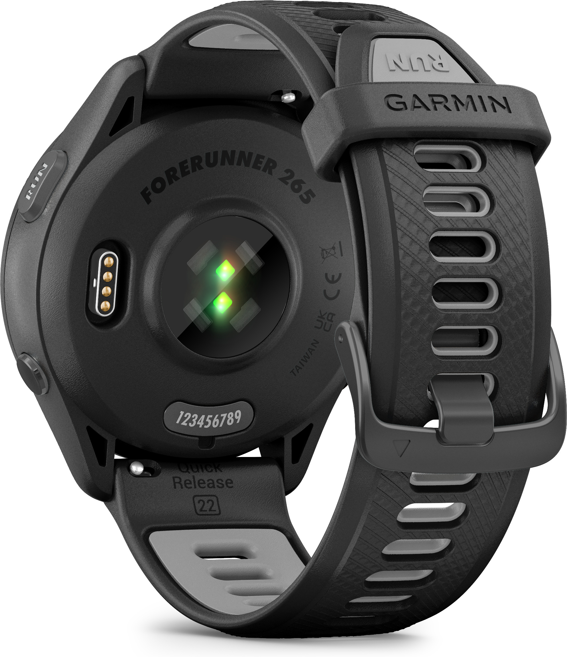 Garmin Forerunner 265 -urheilukello, musta / harmaa
