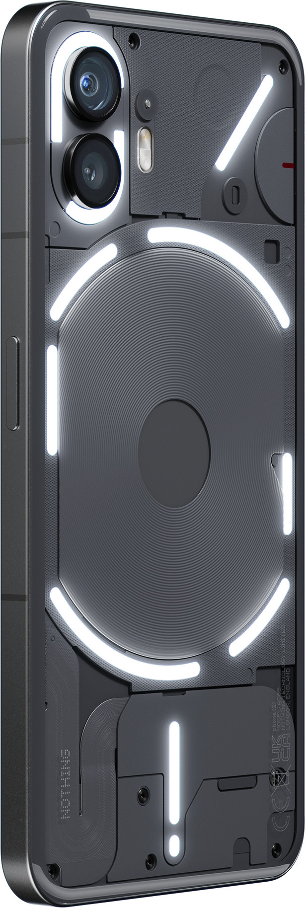 Nothing Phone (2) 5G -puhelin, 512/12 Gt, tummanharmaa