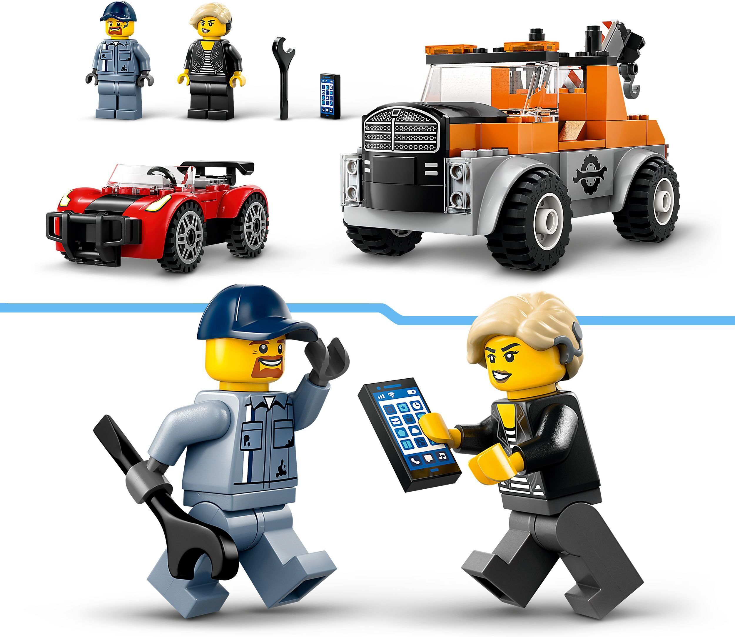 LEGO City Great Vehicles 60407 - Punainen kaksikerroksinen turistibussi
