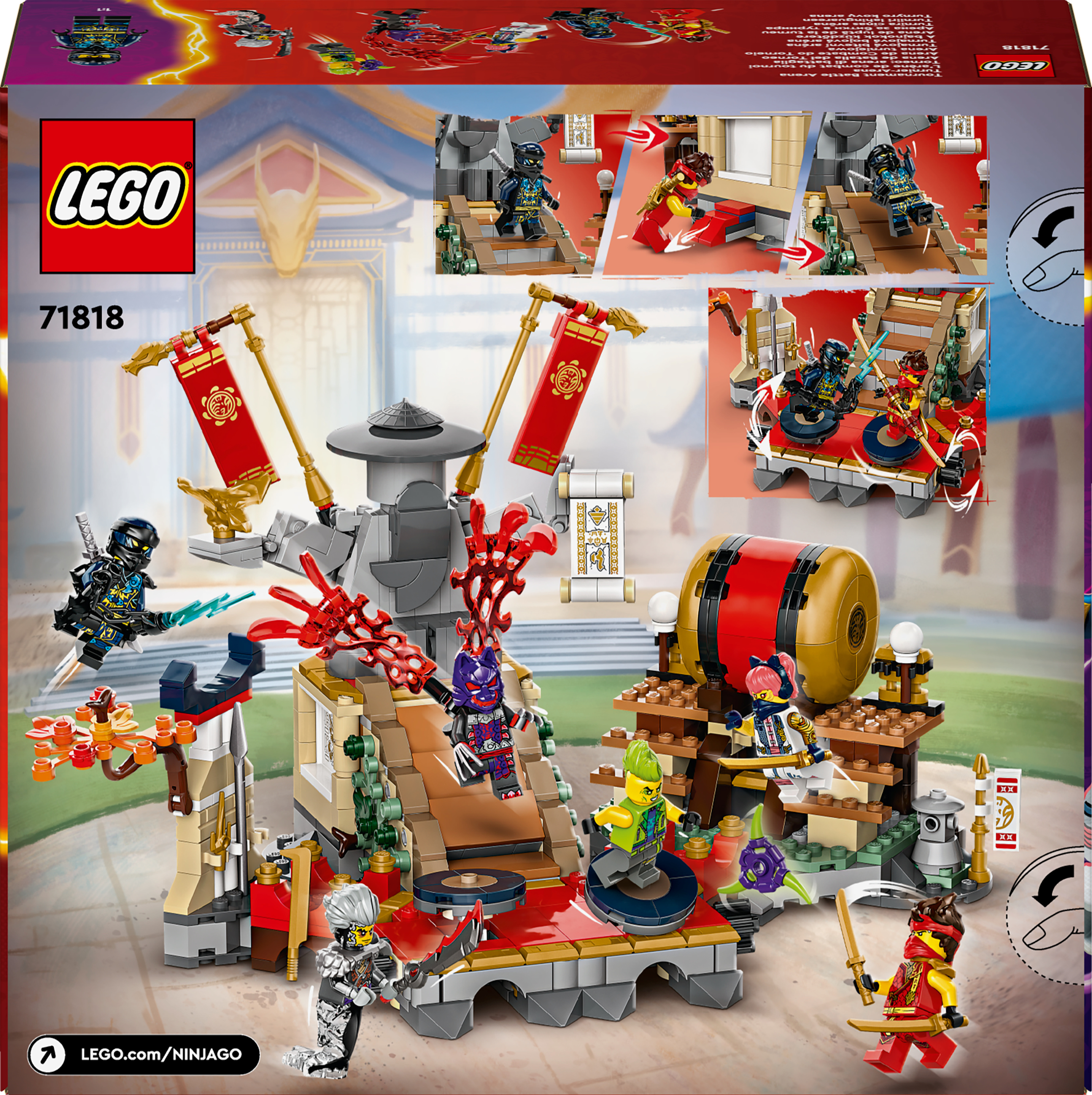 LEGO Ninjago 71818 - Turnajaisten taisteluareena