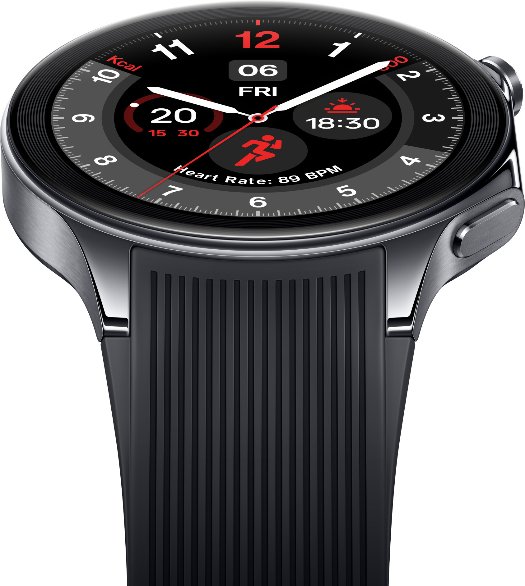 OnePlus Watch 2  -älykello, 47 mm, Black Steel