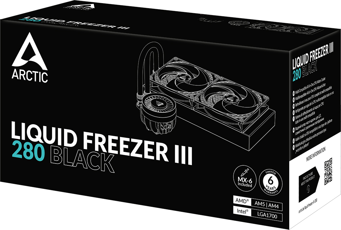 Arctic Liquid Freezer III 280 -nestejäähdytysjärjestelmä