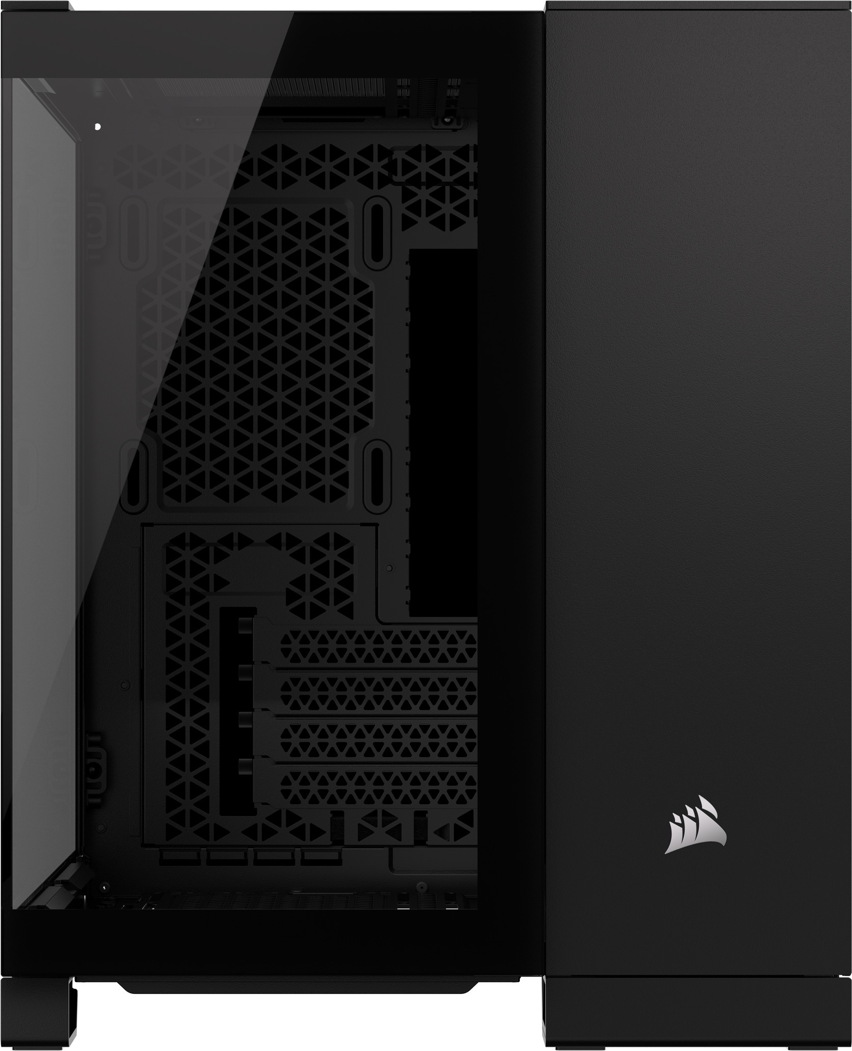 Corsair 2500X Micro-ATX-kotelo panoraamaikkunalla, musta