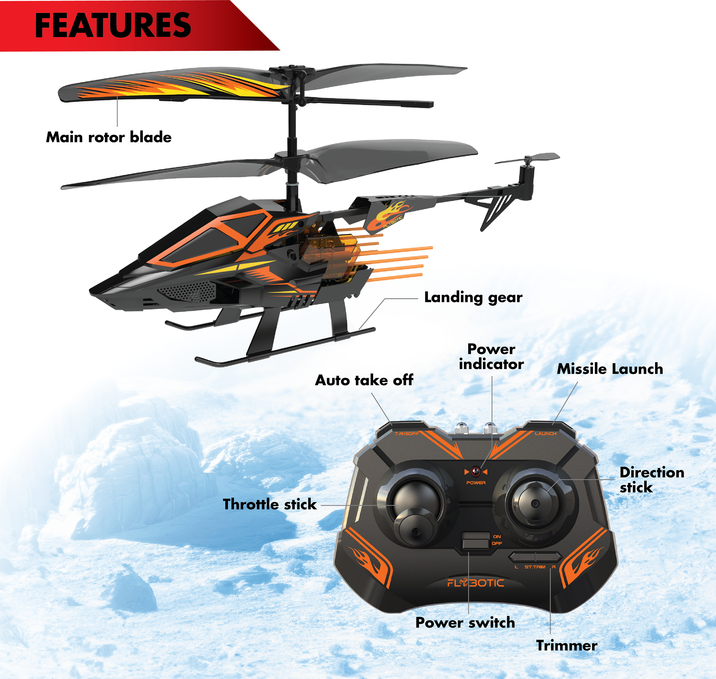 Flybotic Hover Blast - kauko-ohjattava helikopteri
