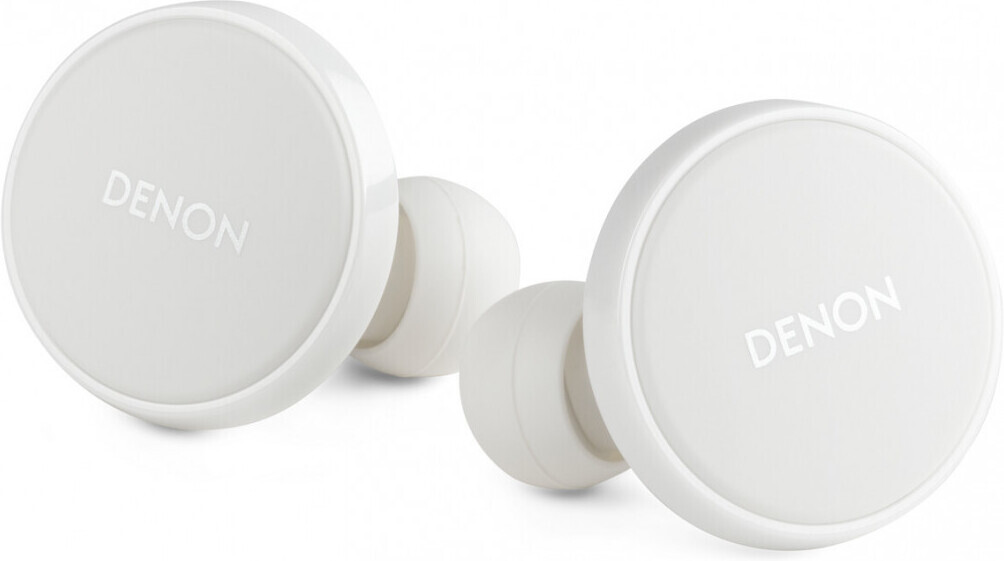 Denon PerL Pro True Wireless vastamelunappikuulokkeet, valkoinen