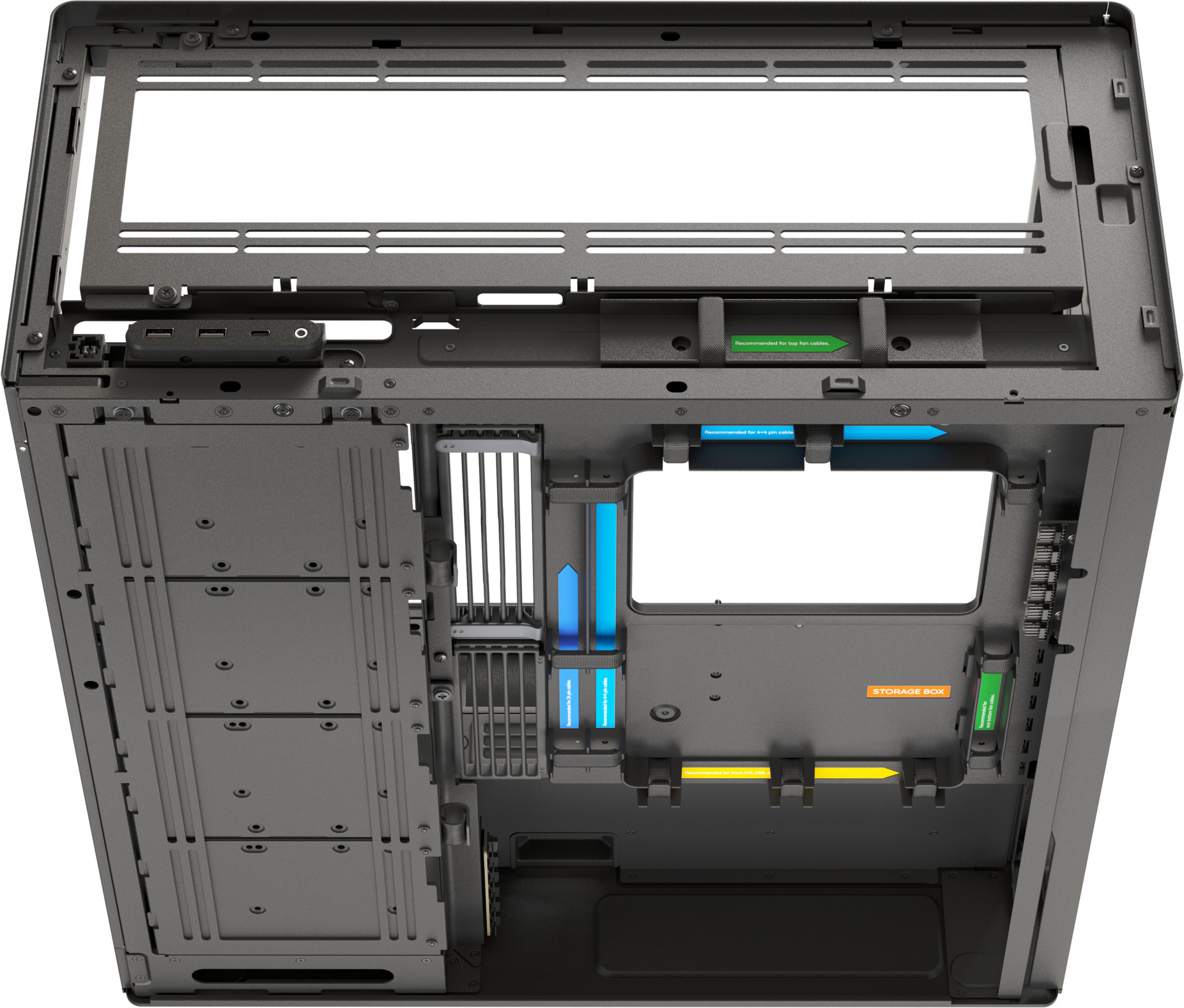 HAVN HS 420 E-ATX-kotelo, musta
