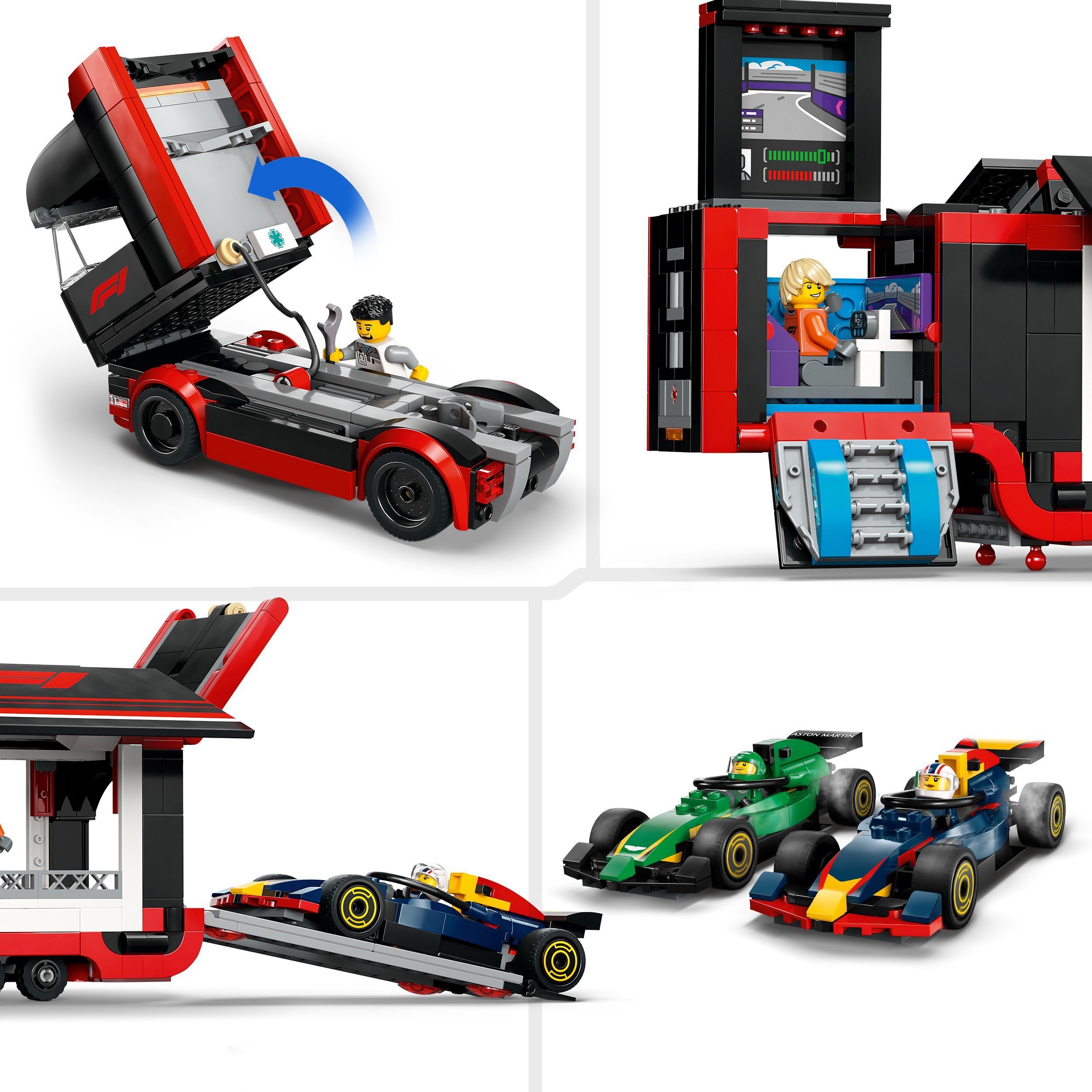 LEGO City 60445 – F1-rekka ja F1-autot RB20 ja AMR24