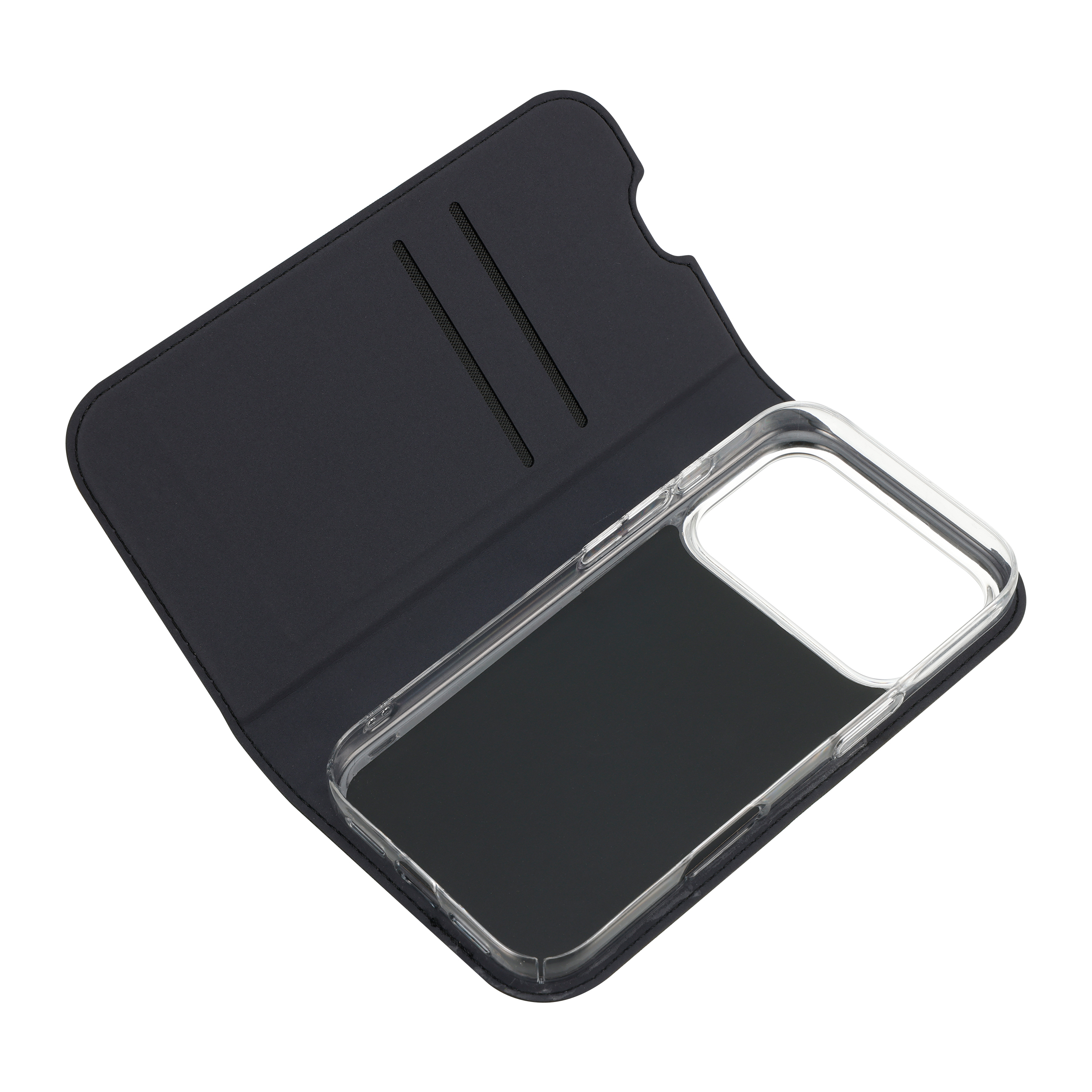 FoneKit BookCase suojakotelo, iPhone 17 Pro, musta