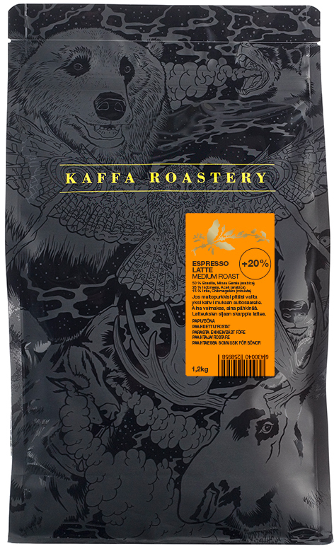 Kaffa Roastery Espresso Latte Kahvipapu 1 Kg 200 G Espressopavut Kahvi Ja Tee Ruoka Ja Juoma Verkkokauppa Com