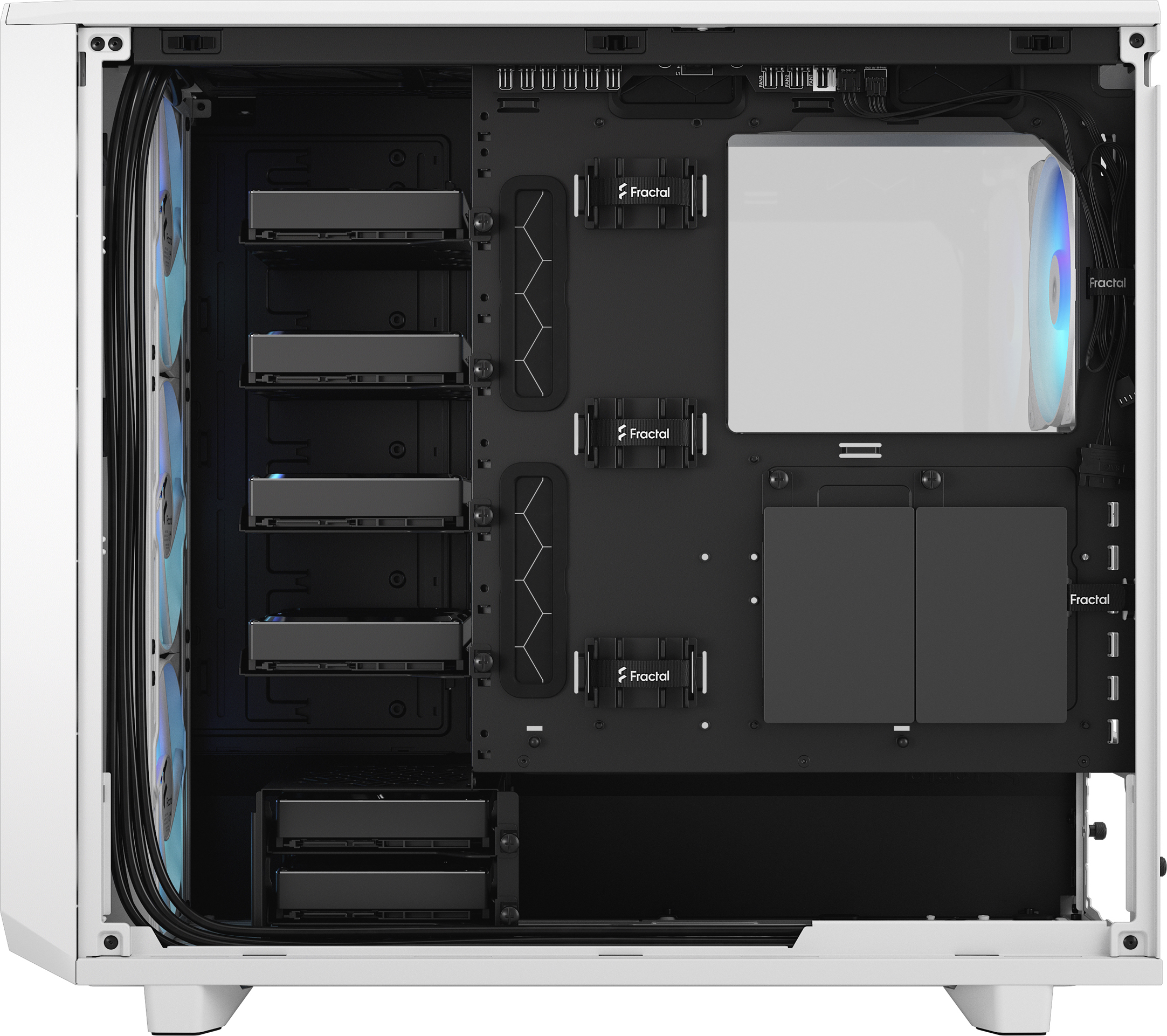Fractal Design Meshify 2 RGB ATX-kotelo, valkoinen