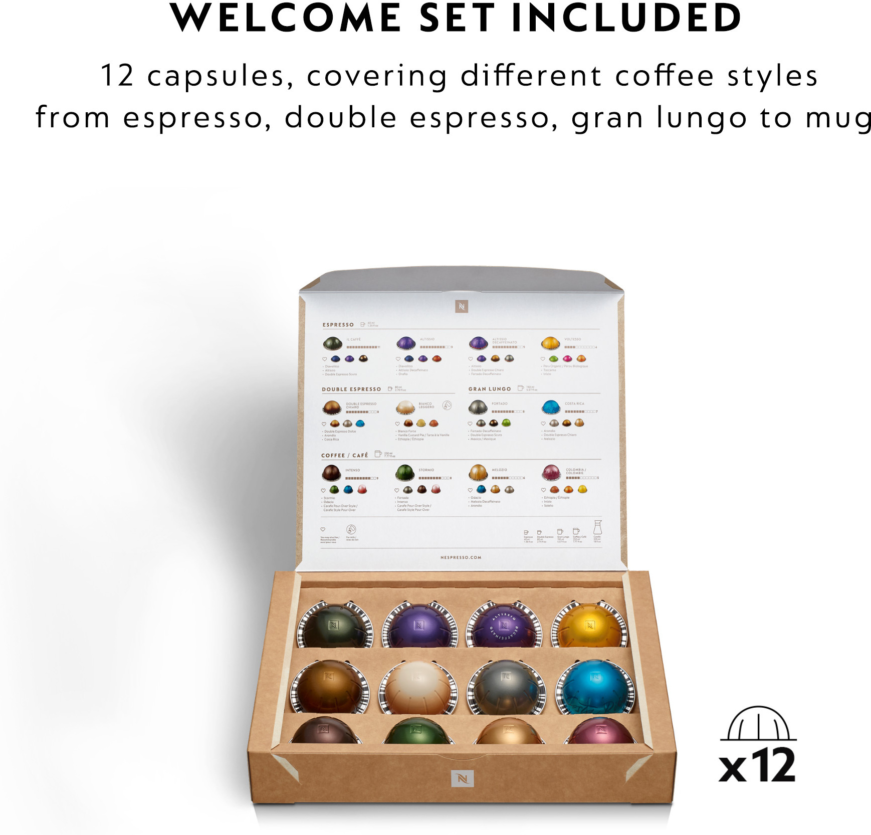 Nespresso Vertuo POP ENV90.B -kahvikapselikone, musta