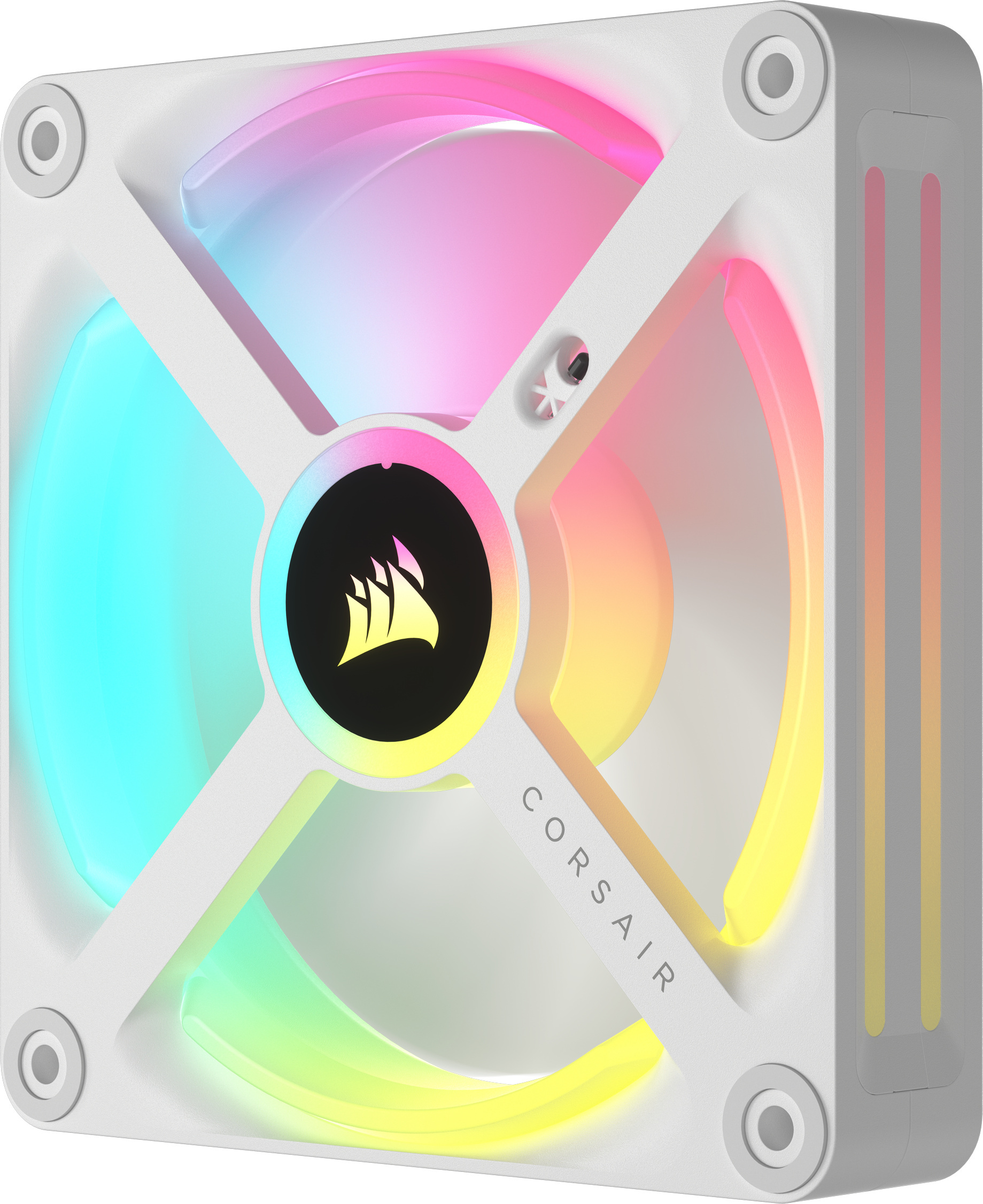 Corsair iCUE LINK QX120 RGB PWM -tuuletin, 120 mm, valkoinen, 3 kpl Starter Kit