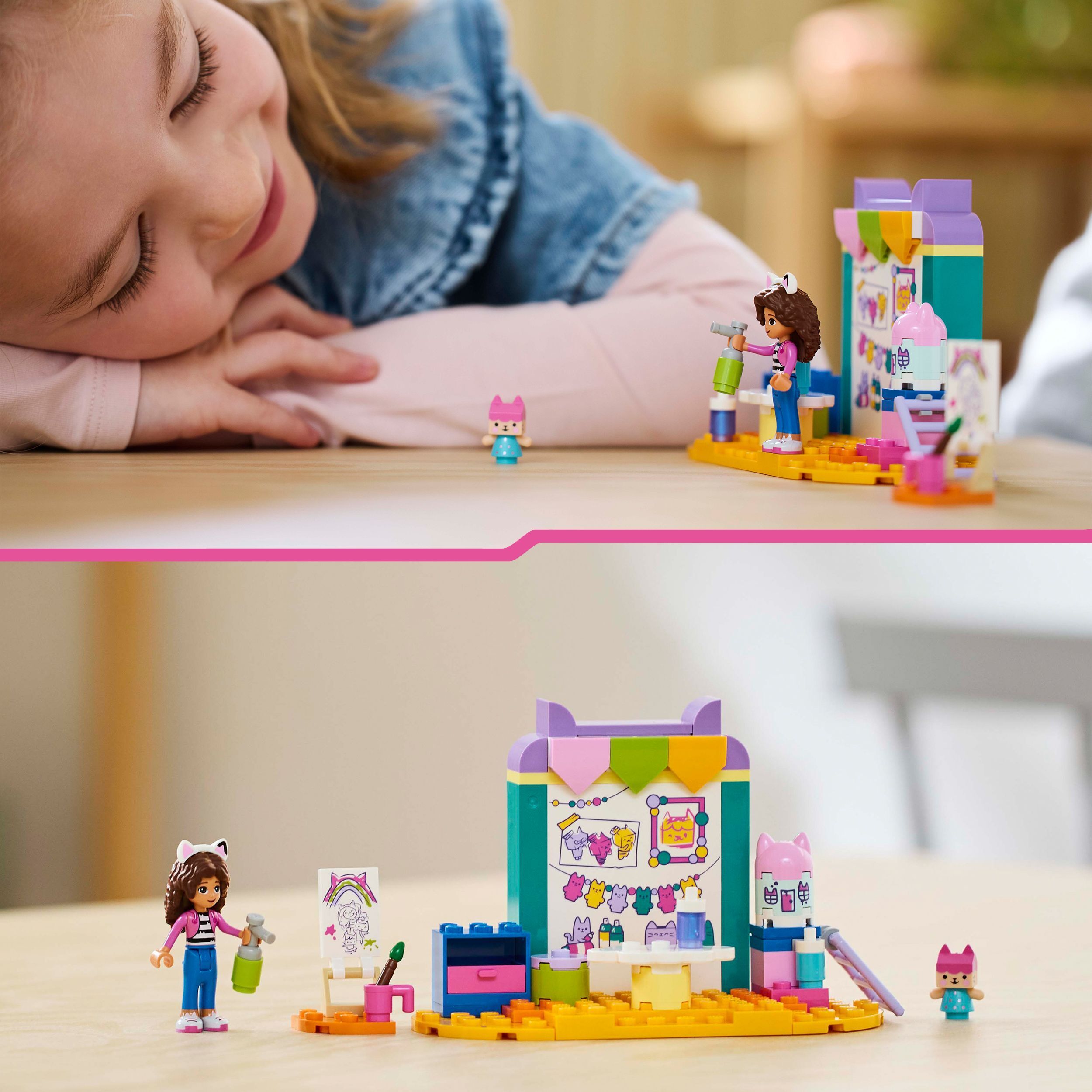 LEGO Gabbyn Nukketalo 10795  - Askartelua Boksivauvan kanssa