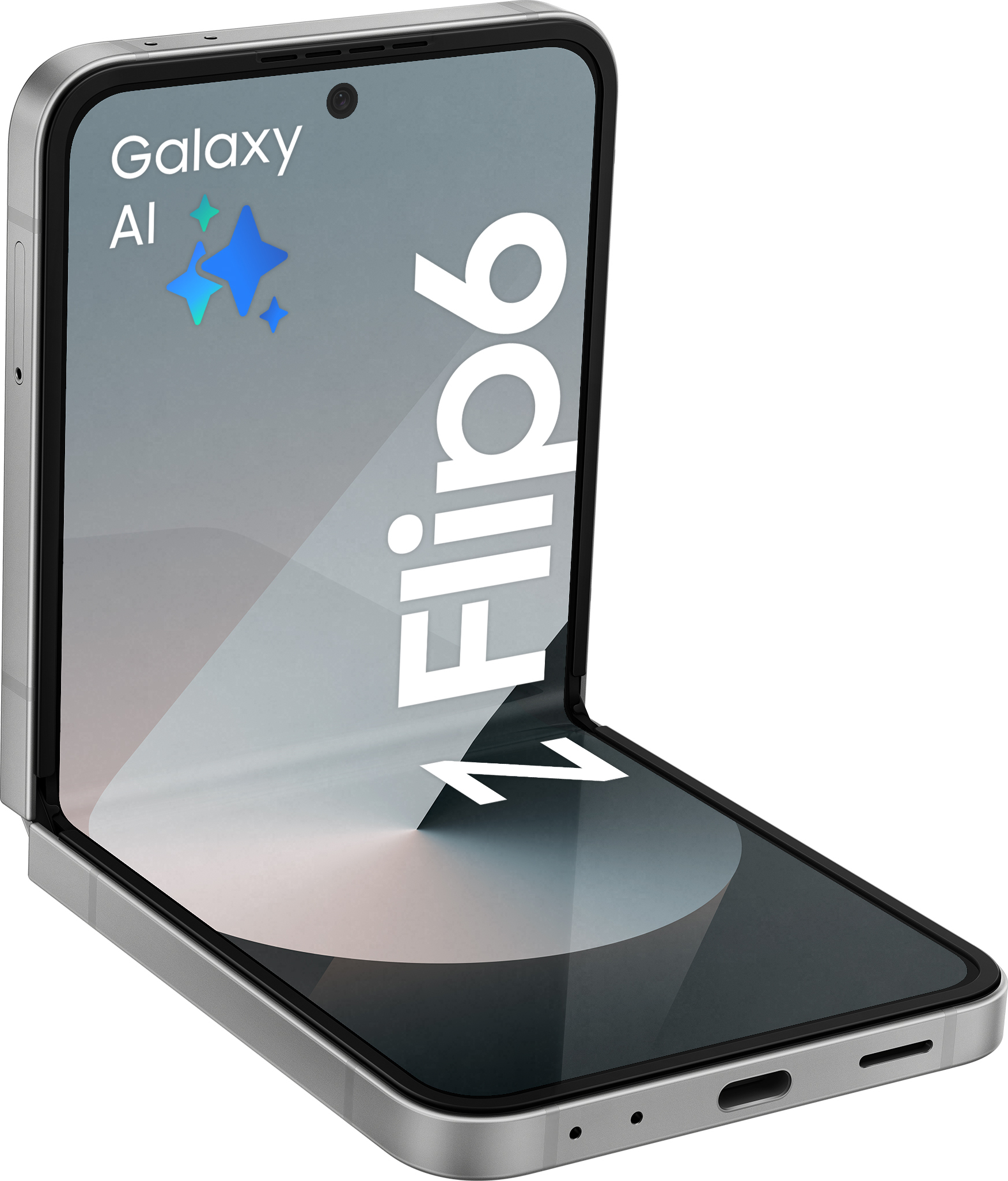 Samsung Galaxy Z Flip6 5G -puhelin, 256/12 Gt, Silver Shadow